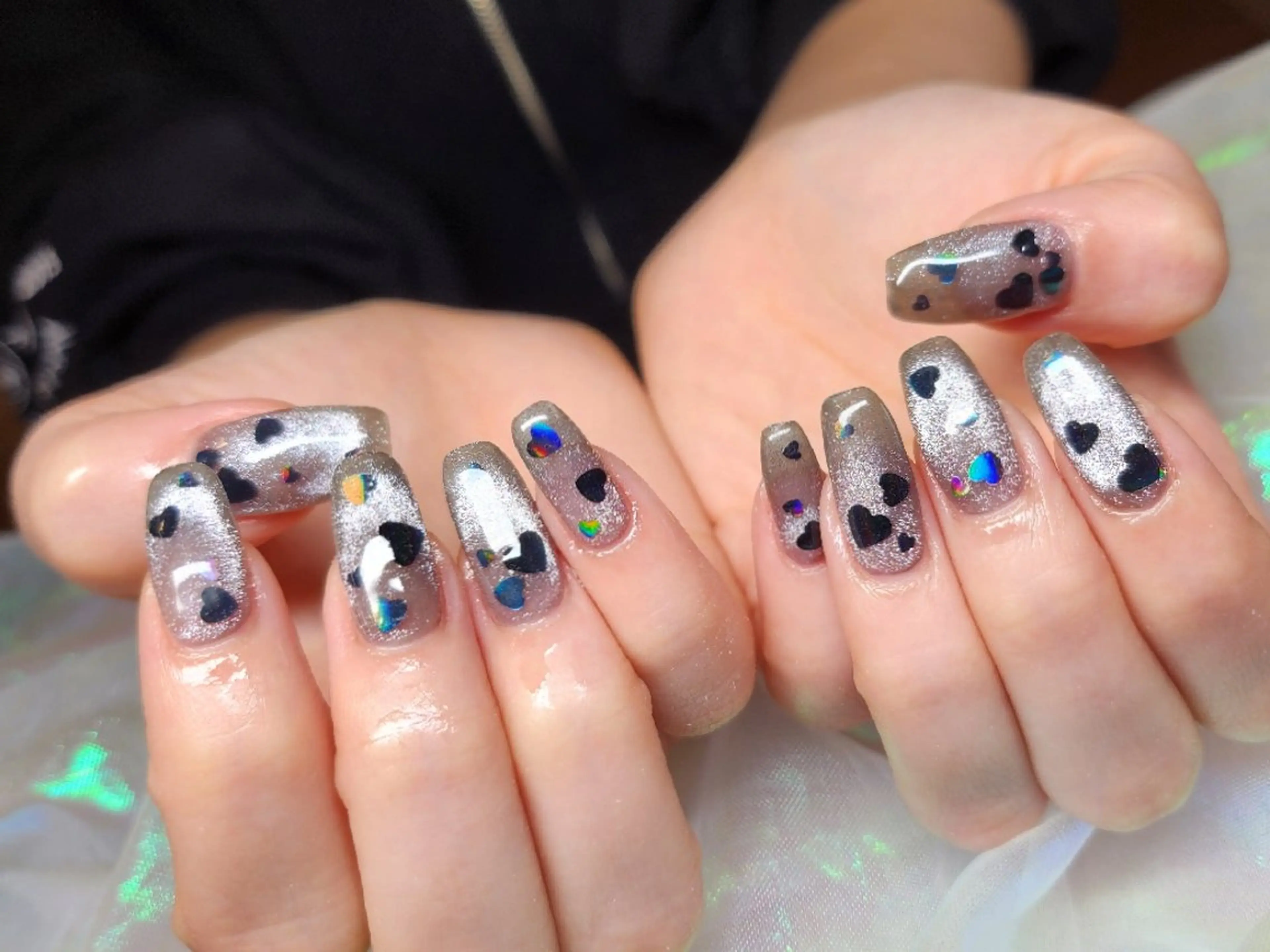 ネイル アートネイル ハンドネイル 💜bora .のネイルデザイン