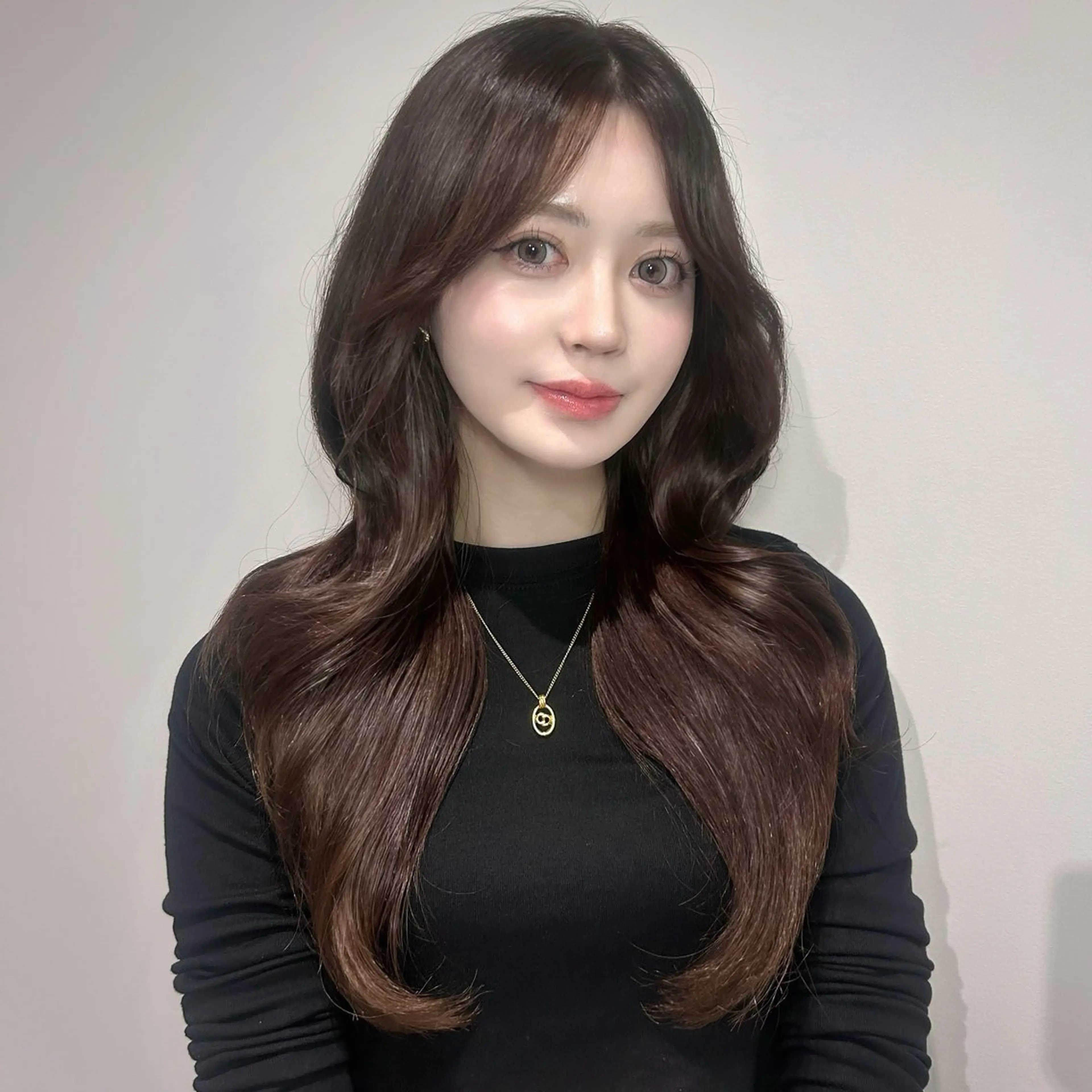 ロング カラー ヘアカラー トリートメント yuuka 🖤韓国ヘア🖤のヘアスタイル