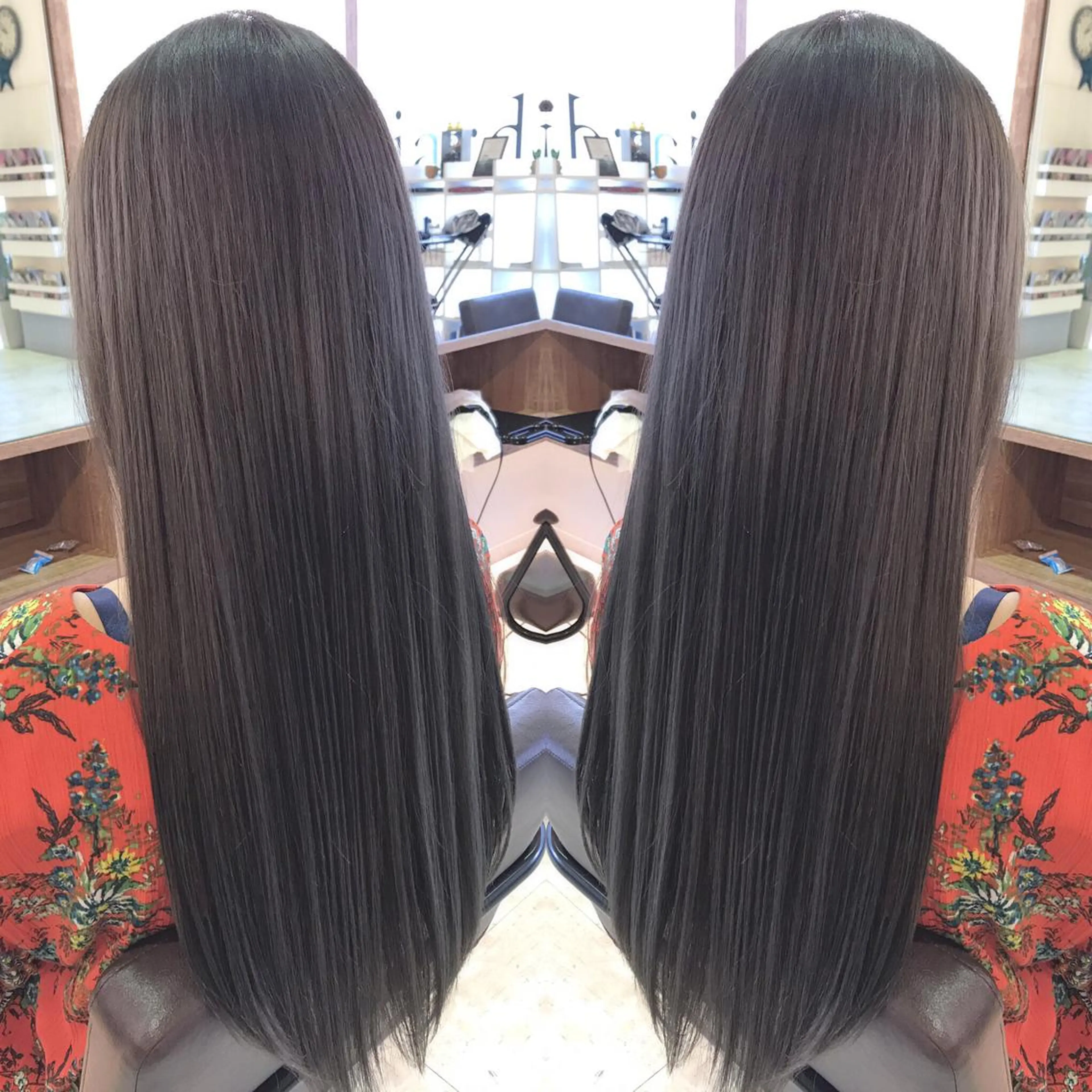 ➓【 さらツヤ 】カット & 縮毛矯正 ⭐︎ 極潤 うる艶トリートメントの写真