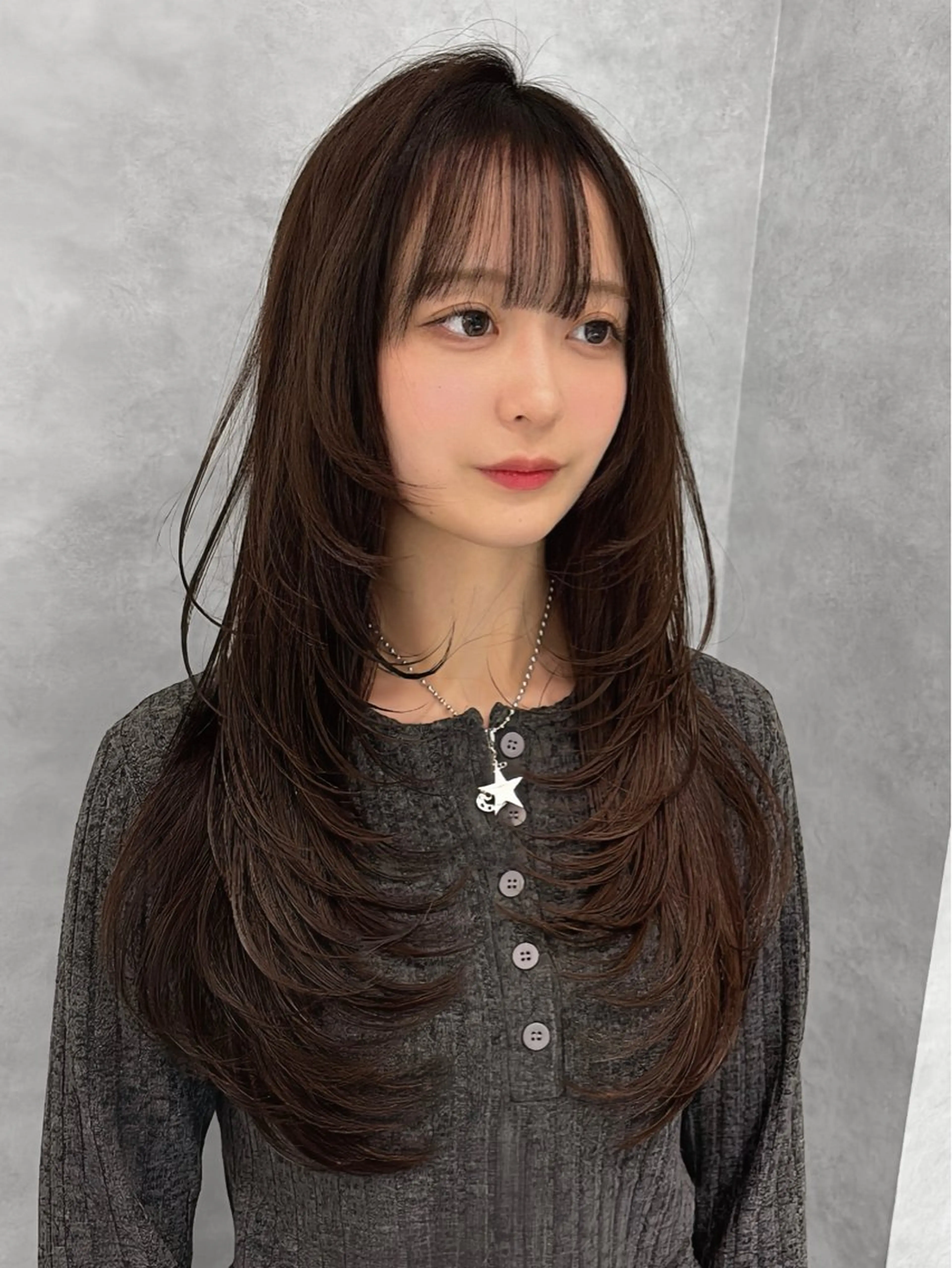 ロング カラー ブラウンカラー レイヤーカット カット ヘアカラー 🥇KEN /レイヤー/カラーのヘアスタイル