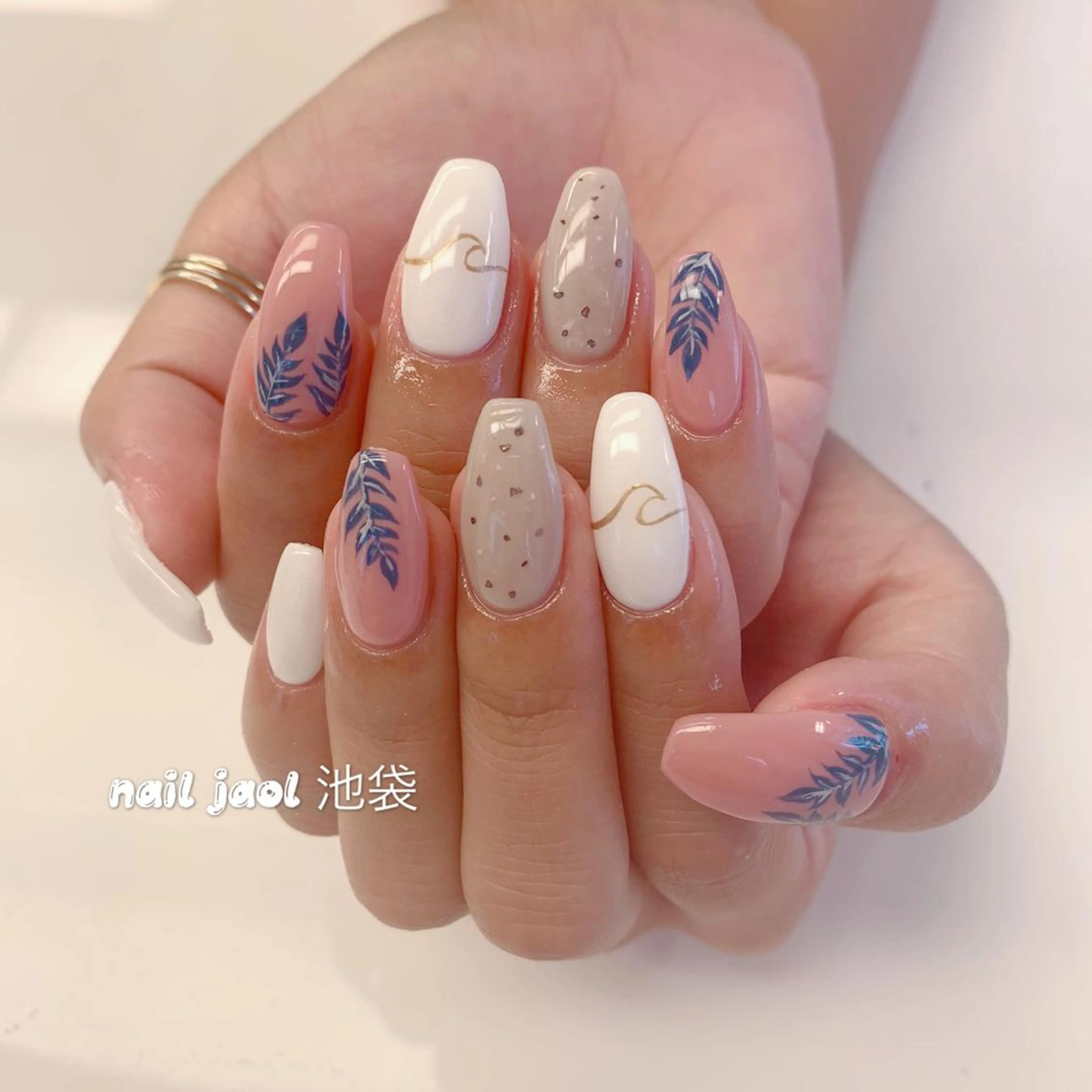 ロング ネイルJaol 池袋のネイルデザイン