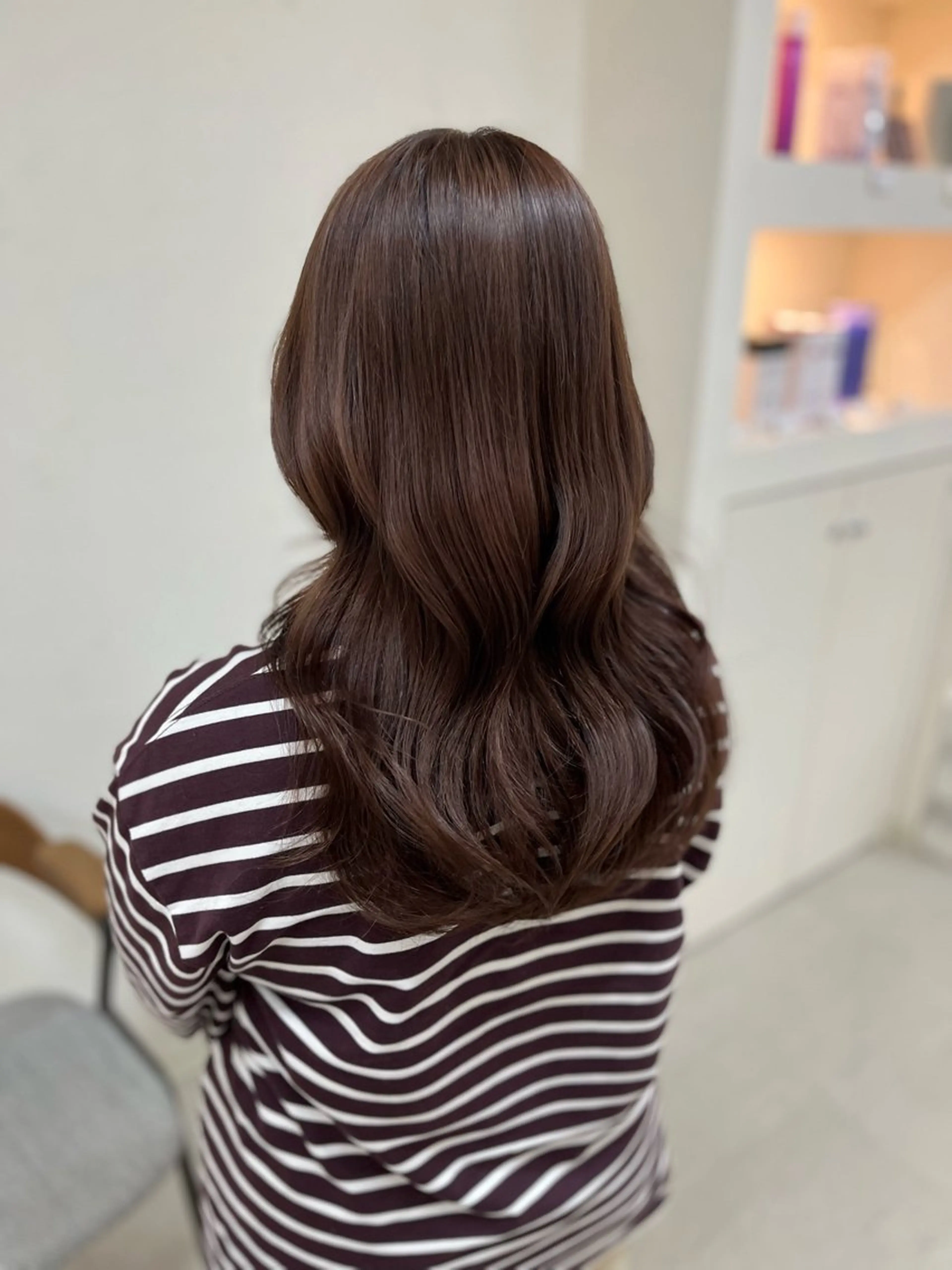 カラー Lamp 柏 山口 か乃 ブリーチカラーのヘアスタイル