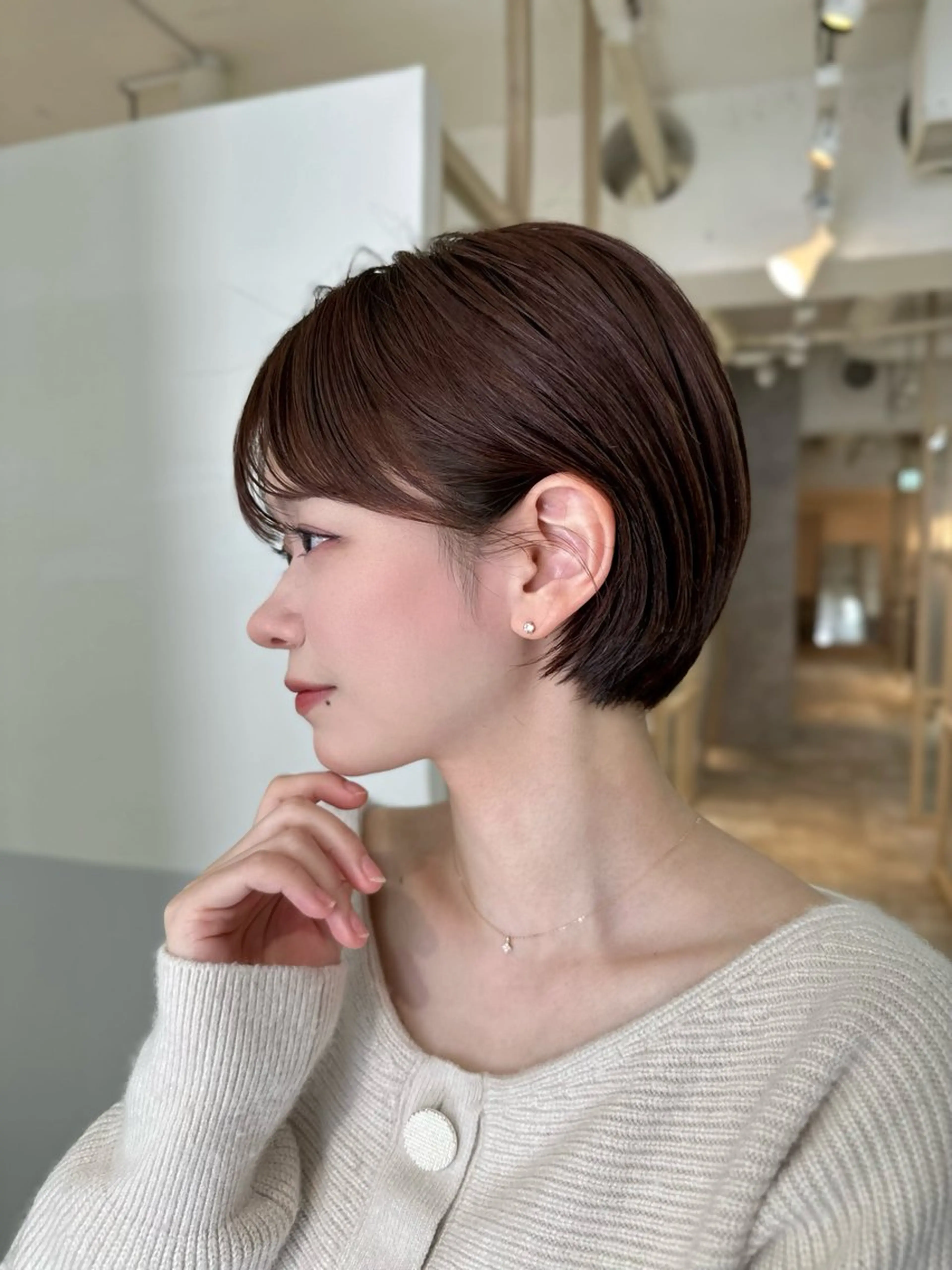 ショート カラー ハンサムショート ショートヘア ウルフカット カット ヘアカラー 女性が憧れる ショート/角田愛和のヘアスタイル