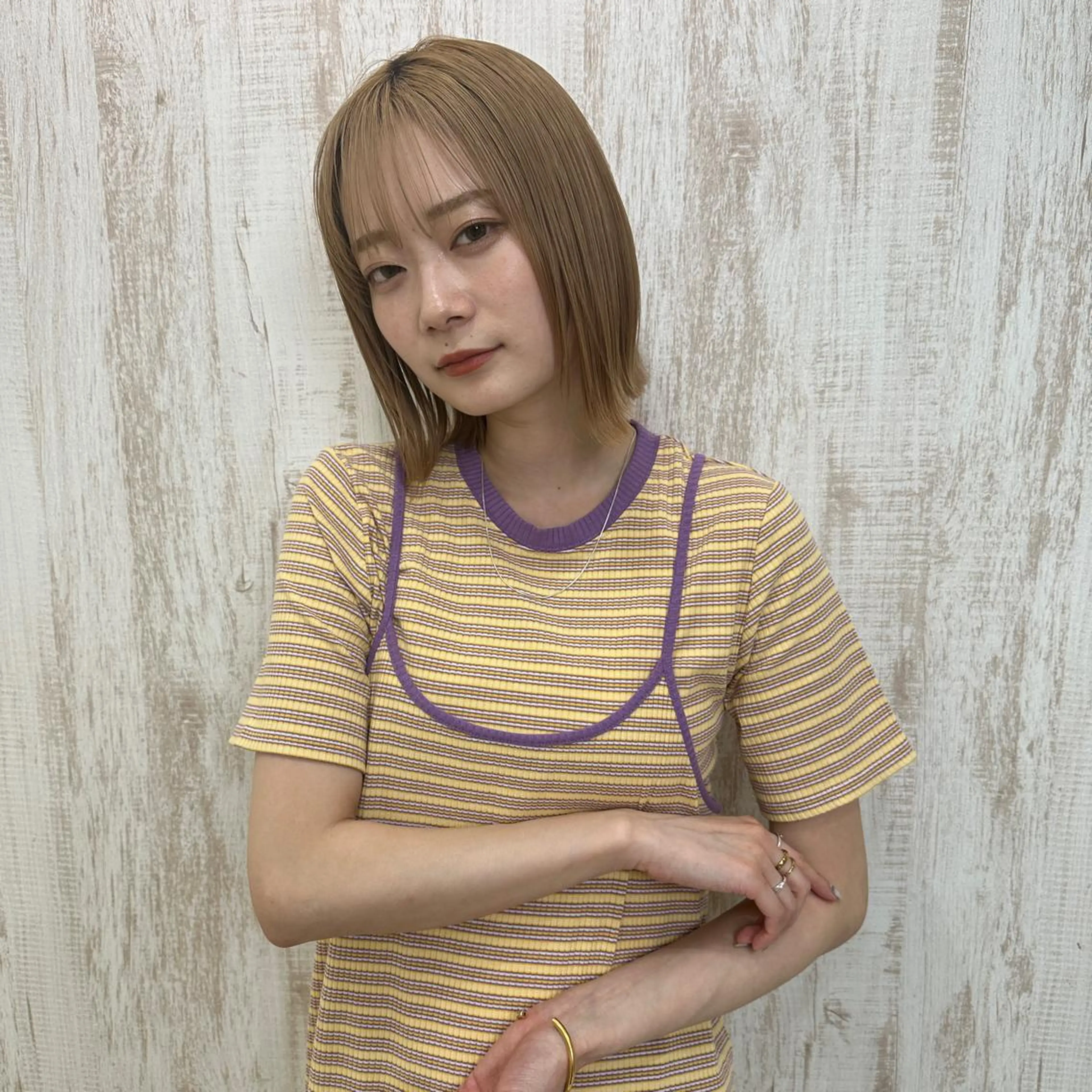 ミディアム カラー 𖧷 ⁺. 大人ヘア Yui 𓂃𓈒𓏸のヘアスタイル