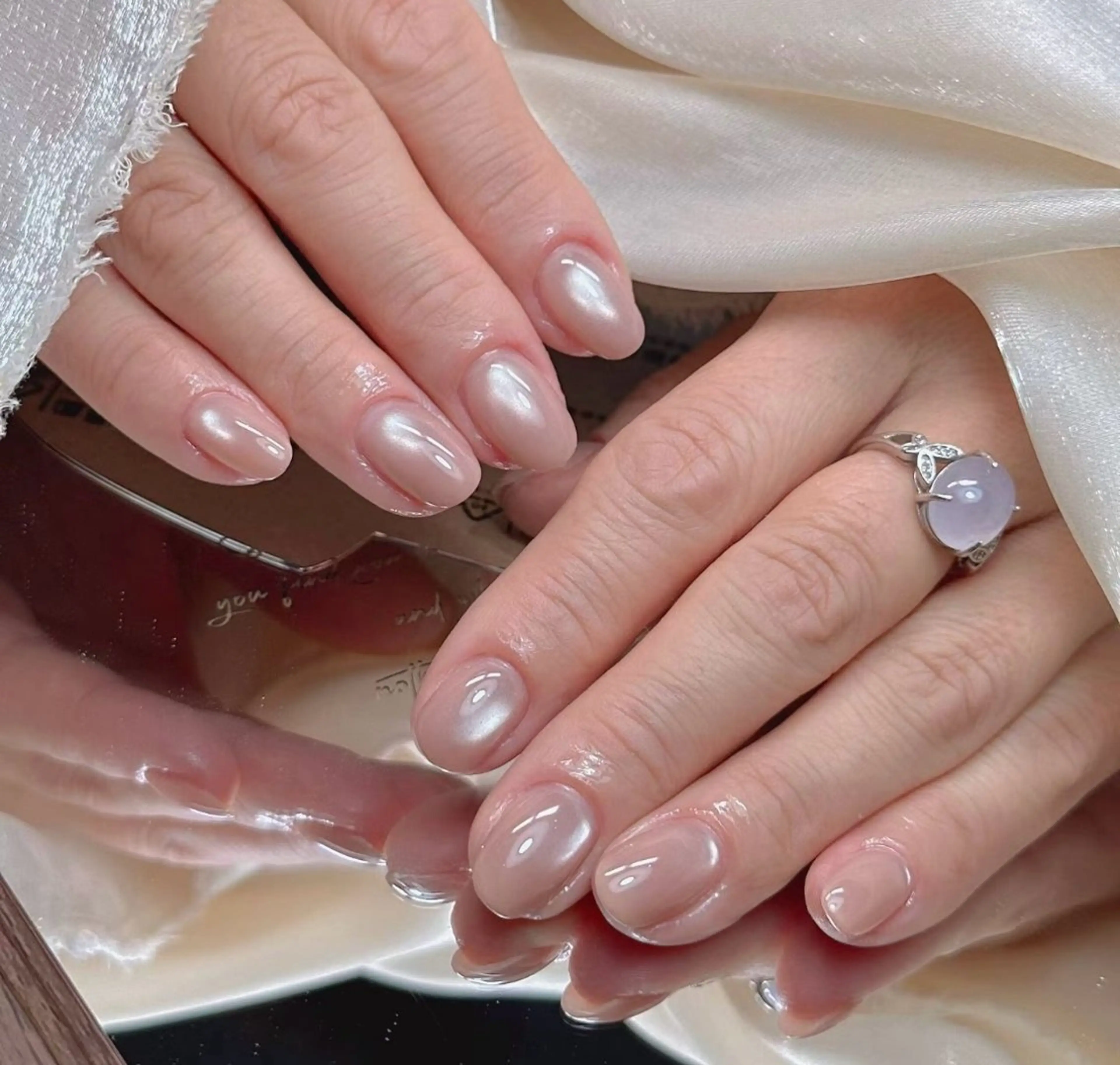 ネイル アートネイル べっ甲ネイル チークネイル 成人式 長さ出し ハンドネイル ハンドケア For you. Nail Salonのネイルデザイン