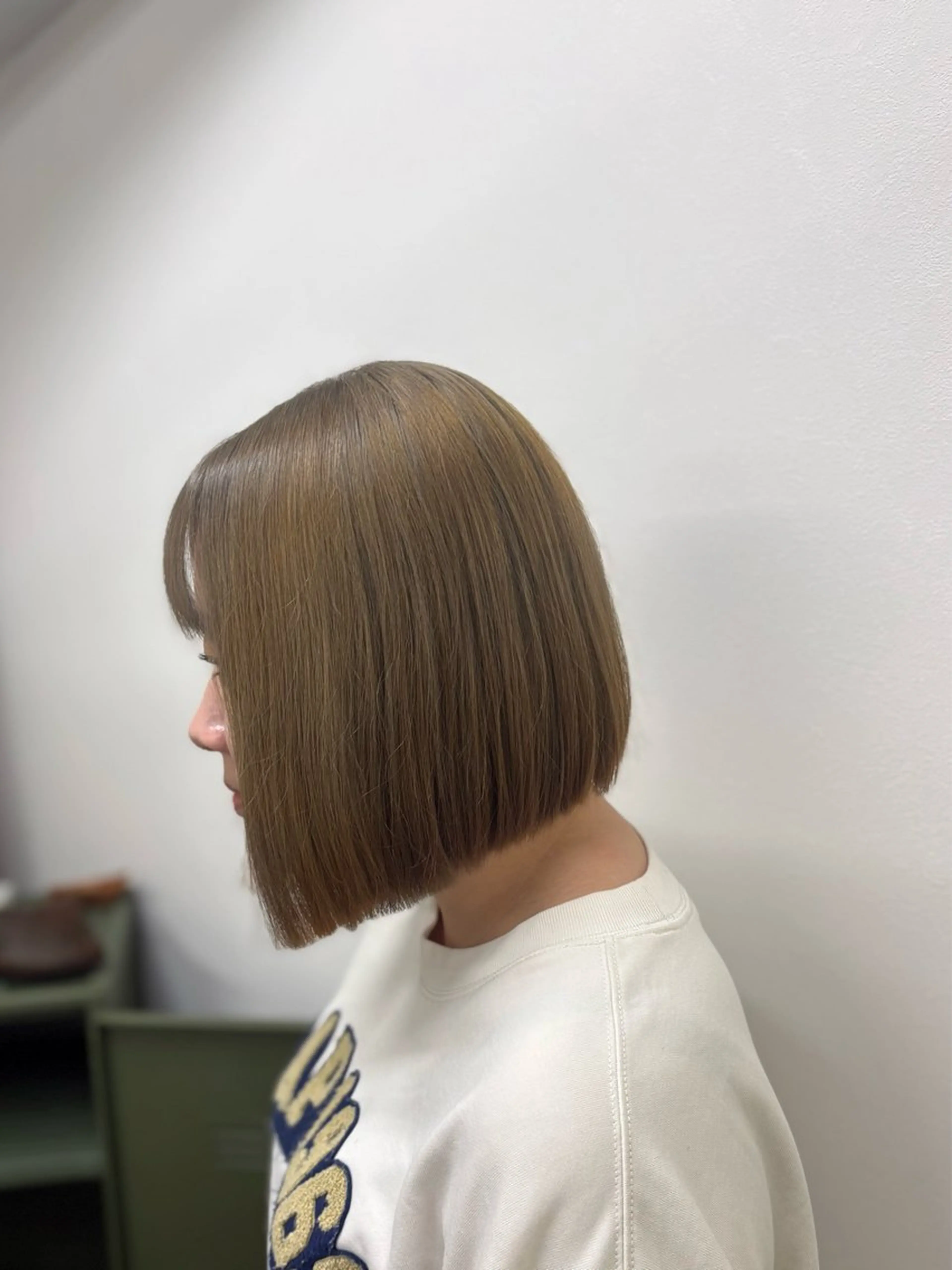 ミディアム カット ヘアカラー レイヤー/髪質改善/ ナカジのヘアスタイル