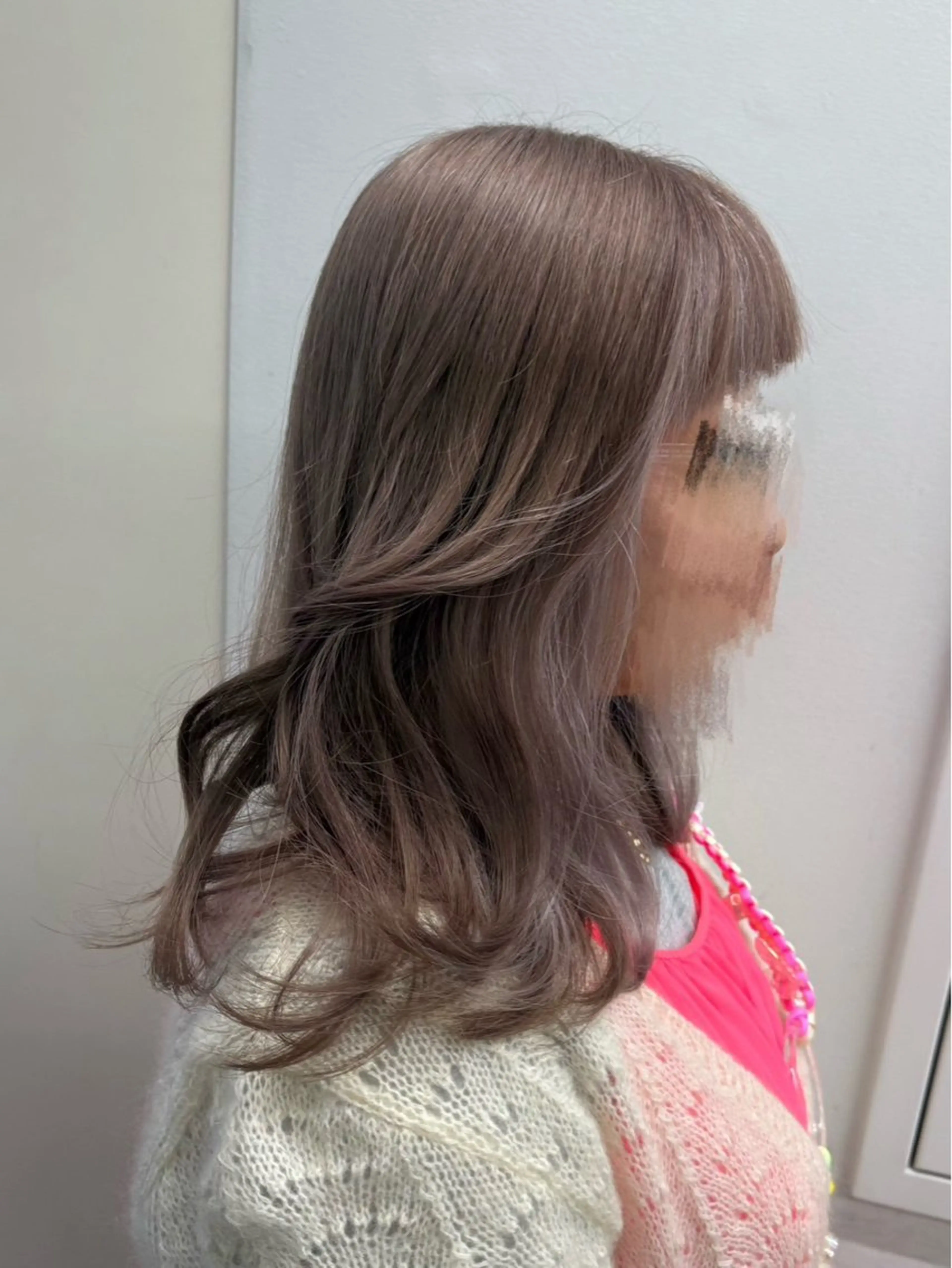 セミロング カラー ヘアアレンジ ショートボブ ボブ くびれヘア 顔まわりレイヤー 顔周りカット ヘアカラー 小西海青 ✨モデル様募集✨️のヘアスタイル