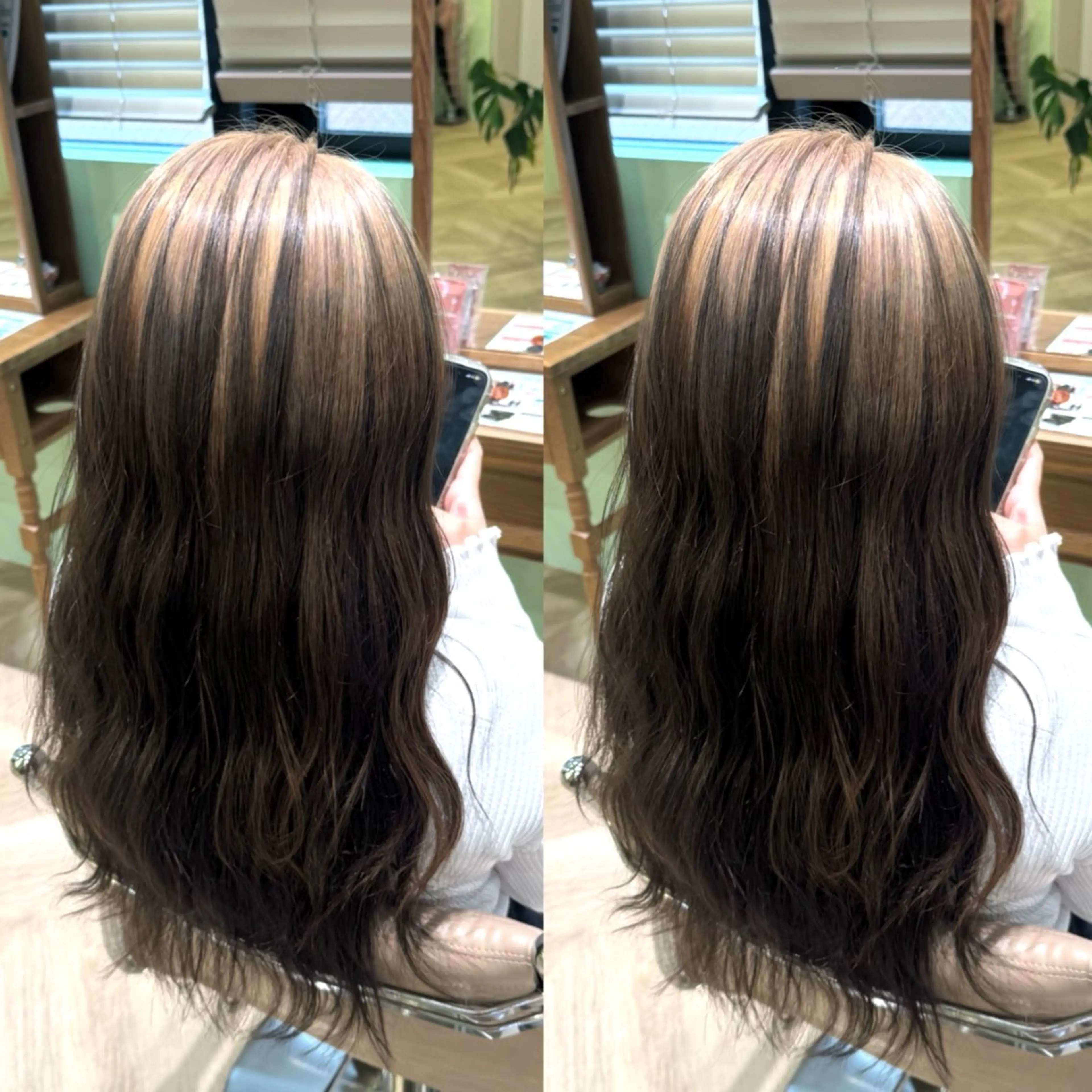 【超オススメ🩷】流行りのお洒落なルーツカラー＋トリートメント🕊️の写真