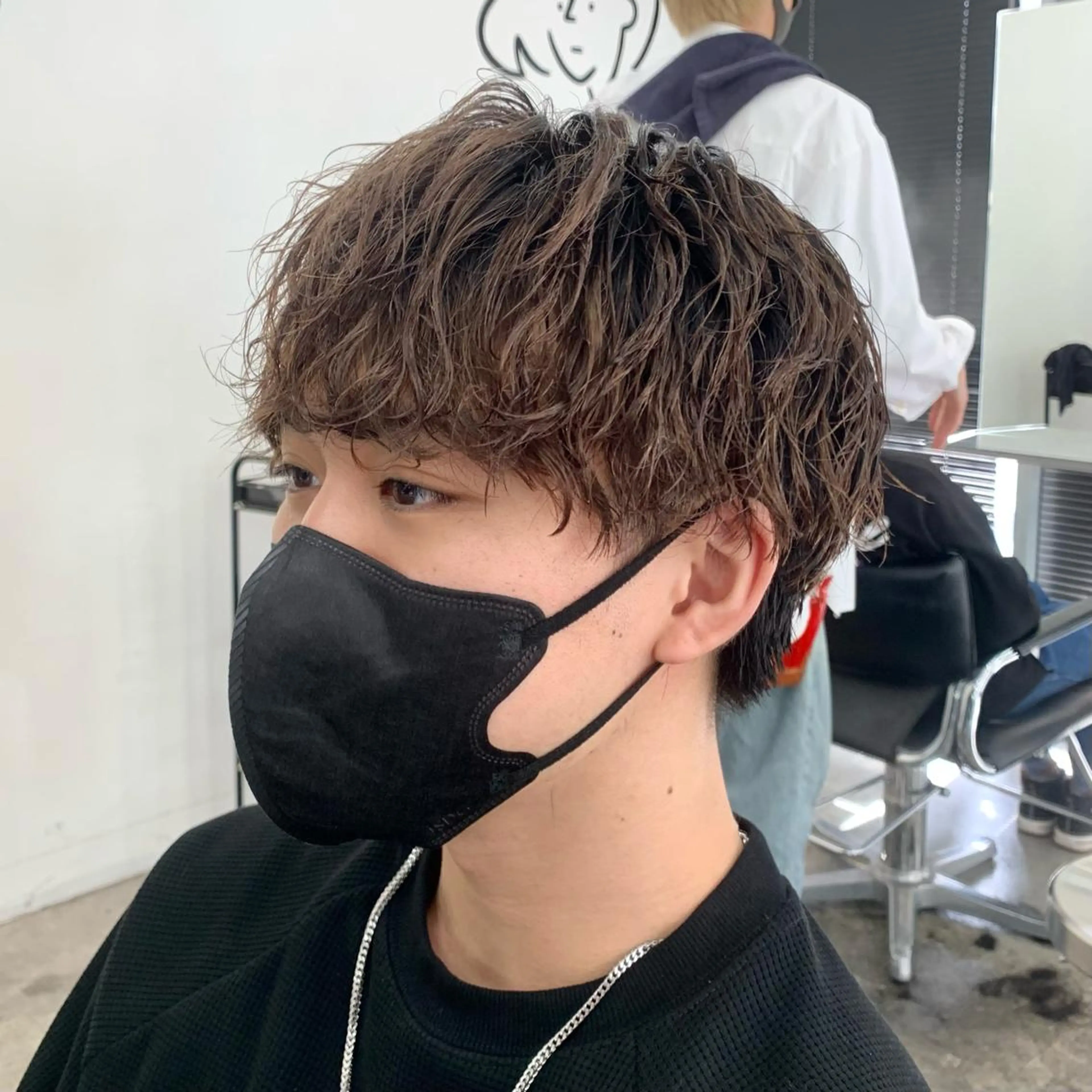 ショート カラー パーマ メンズ カット ヘアカラー パーマ メンズ特化美容師/ 藤戸 椋のヘアスタイル