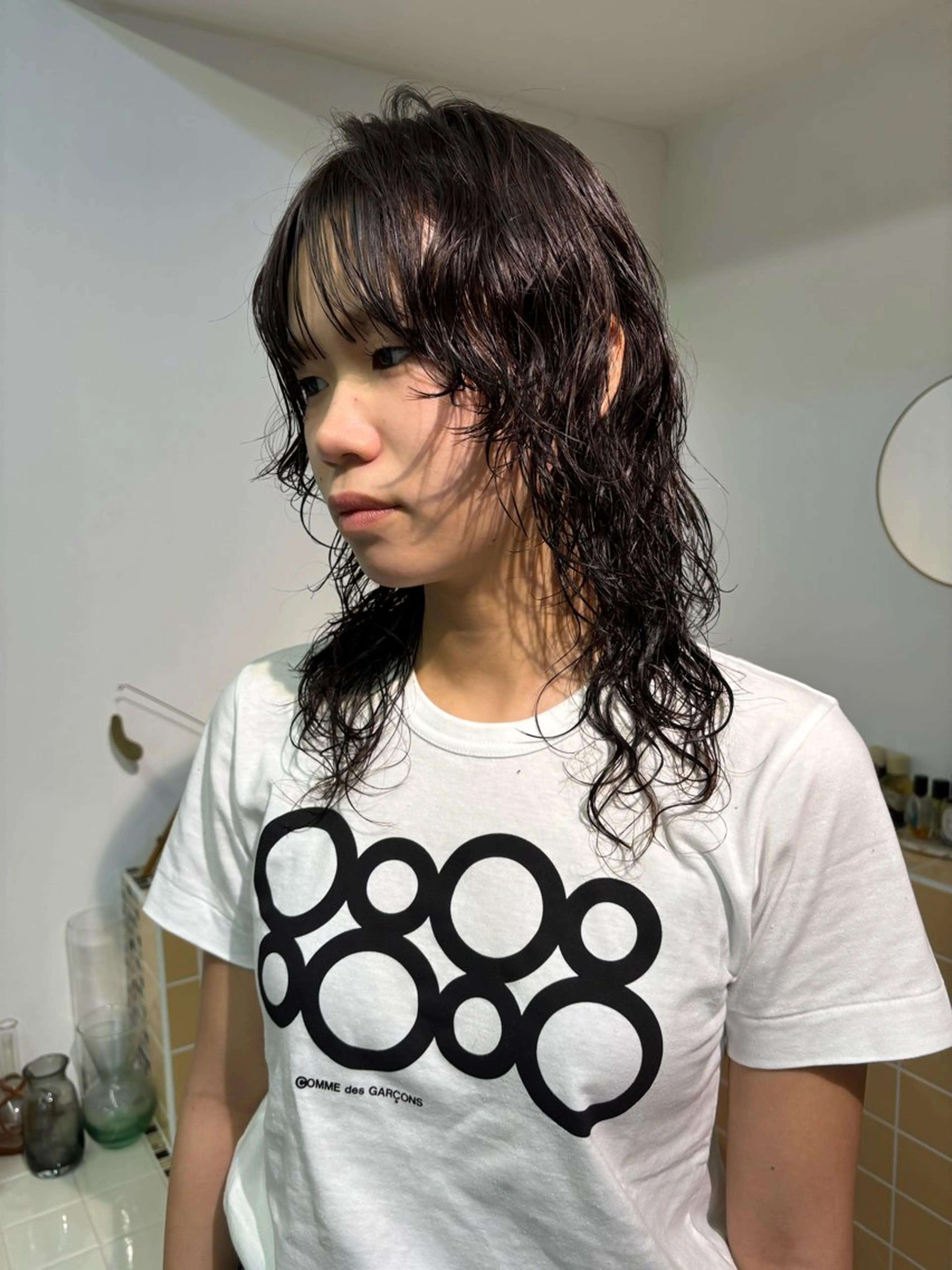 セミロング パーマ カット パーマ sakura🌸 レイヤー/韓国ヘアのヘアスタイル