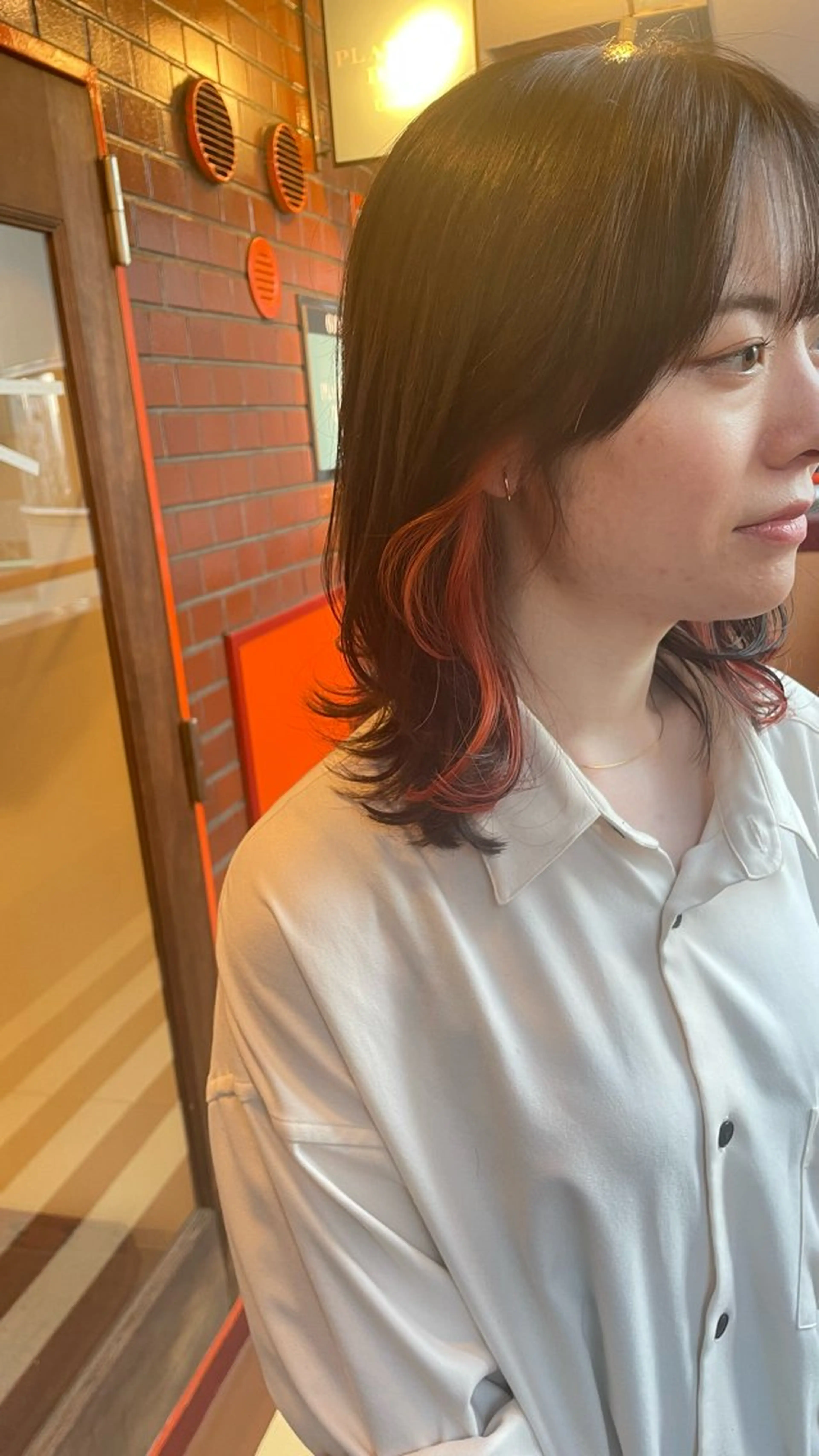 ミディアム カラー インナーカラー カット ヘアカラー 鎌田卓也/髪質改善 /透明感カラーのヘアスタイル