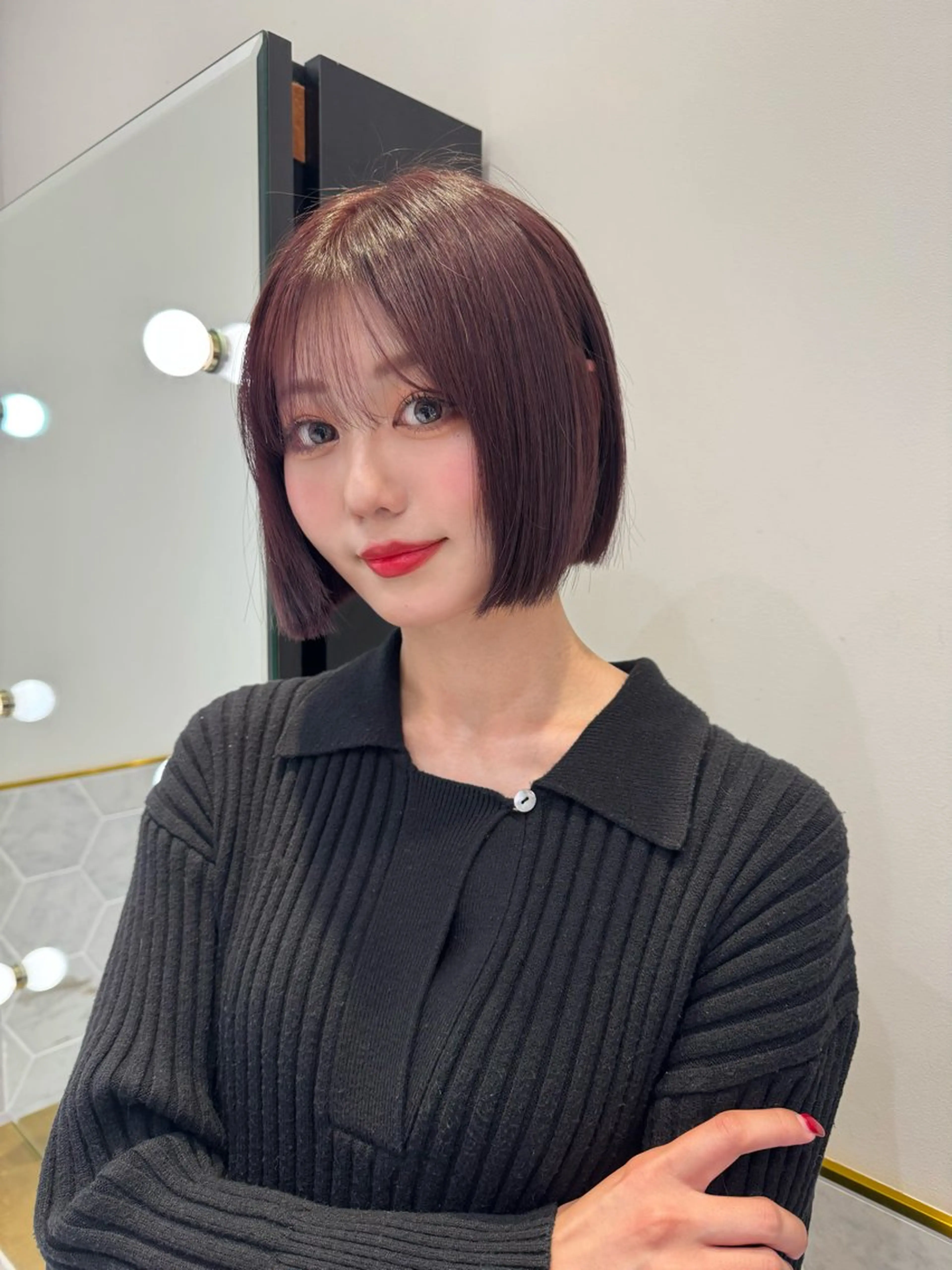 カット(肩上以上)＋透明感ワンカラー【OLAPLEXトリートメント＆クイックスパ付き✨】🤍の写真