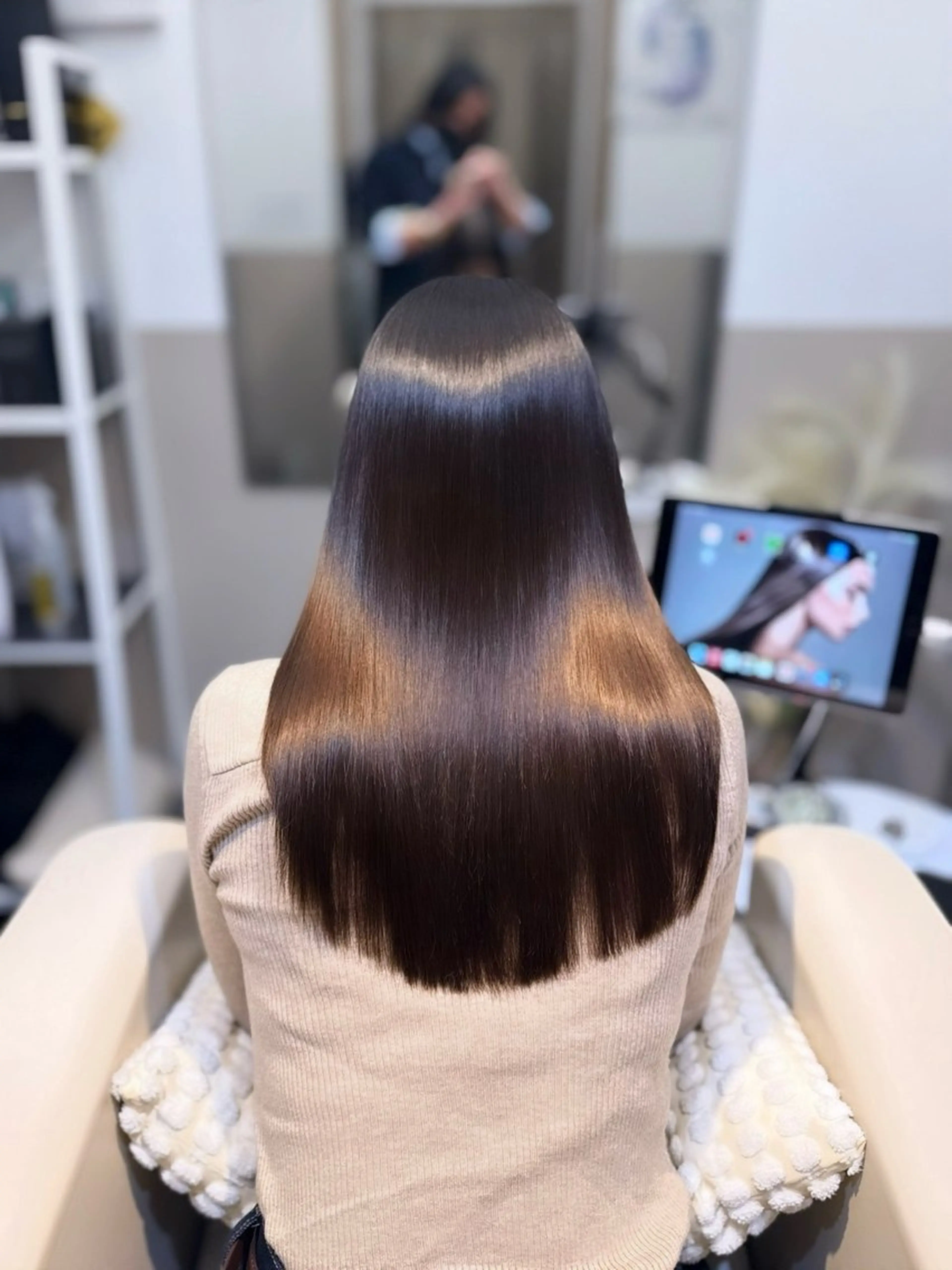 【4月限定】最上級艶髪menu✨ cut＋天使の艶カラー＋髪質改善トリートメントの写真