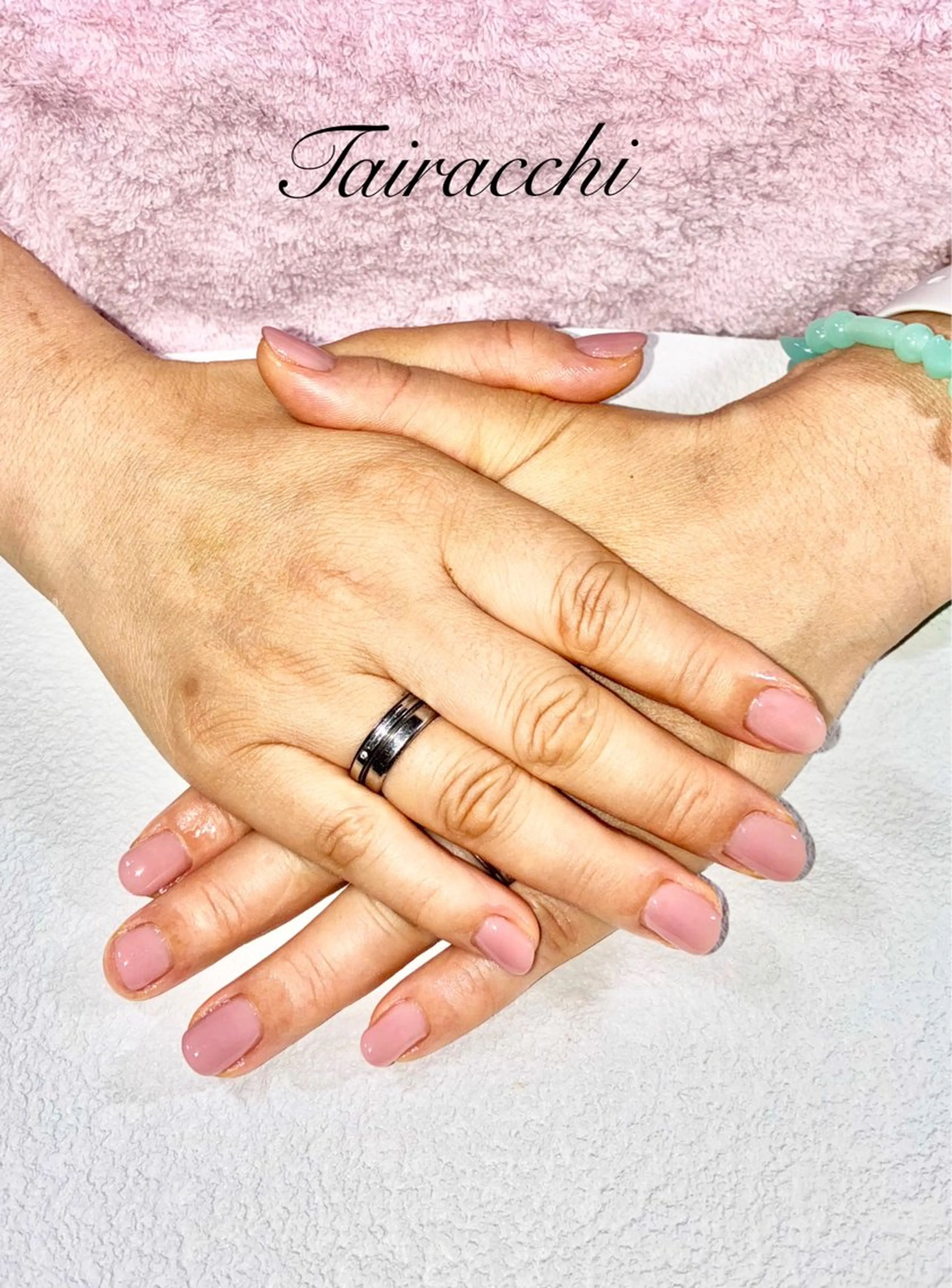 ネイル ピンク ショートネイル ハンドネイル Tairacchi ﾀｲﾗｯﾁのエステ・リラクイメージ
