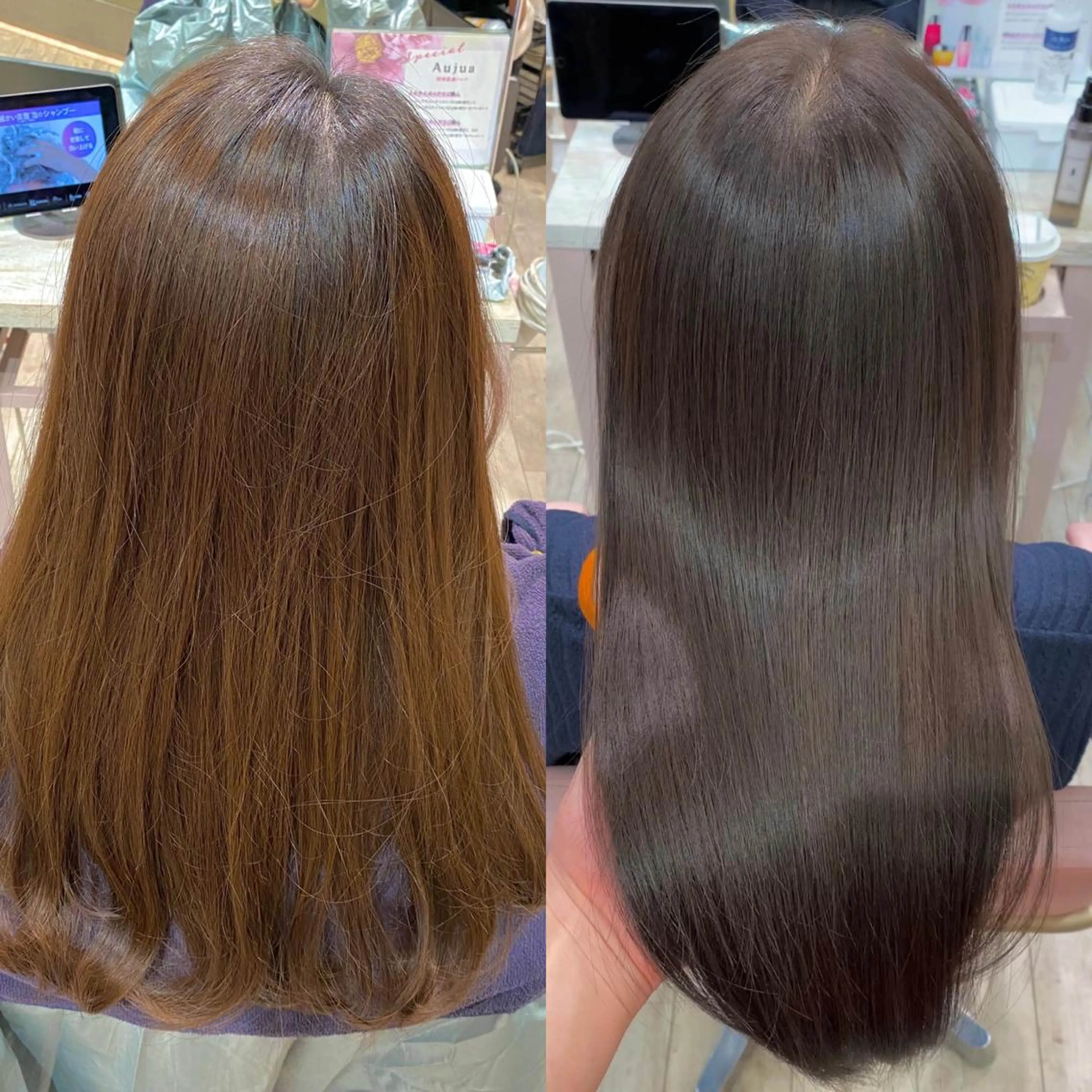 ロング カラー 顔まわりカット🌟 くびれヘア/寺門遥輝のヘアスタイル