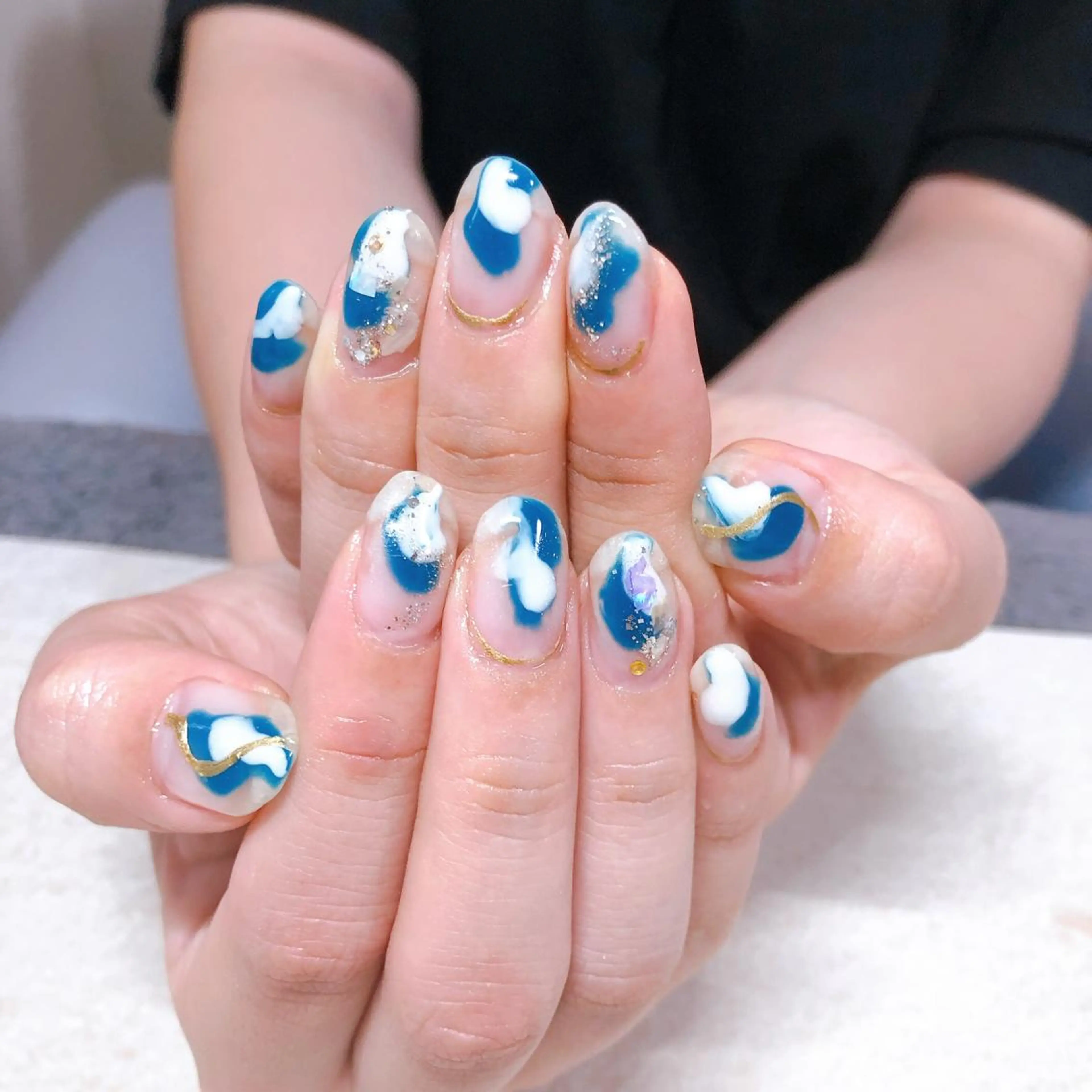 ネイル オフィスネイル 奥園 良恵のネイルデザイン