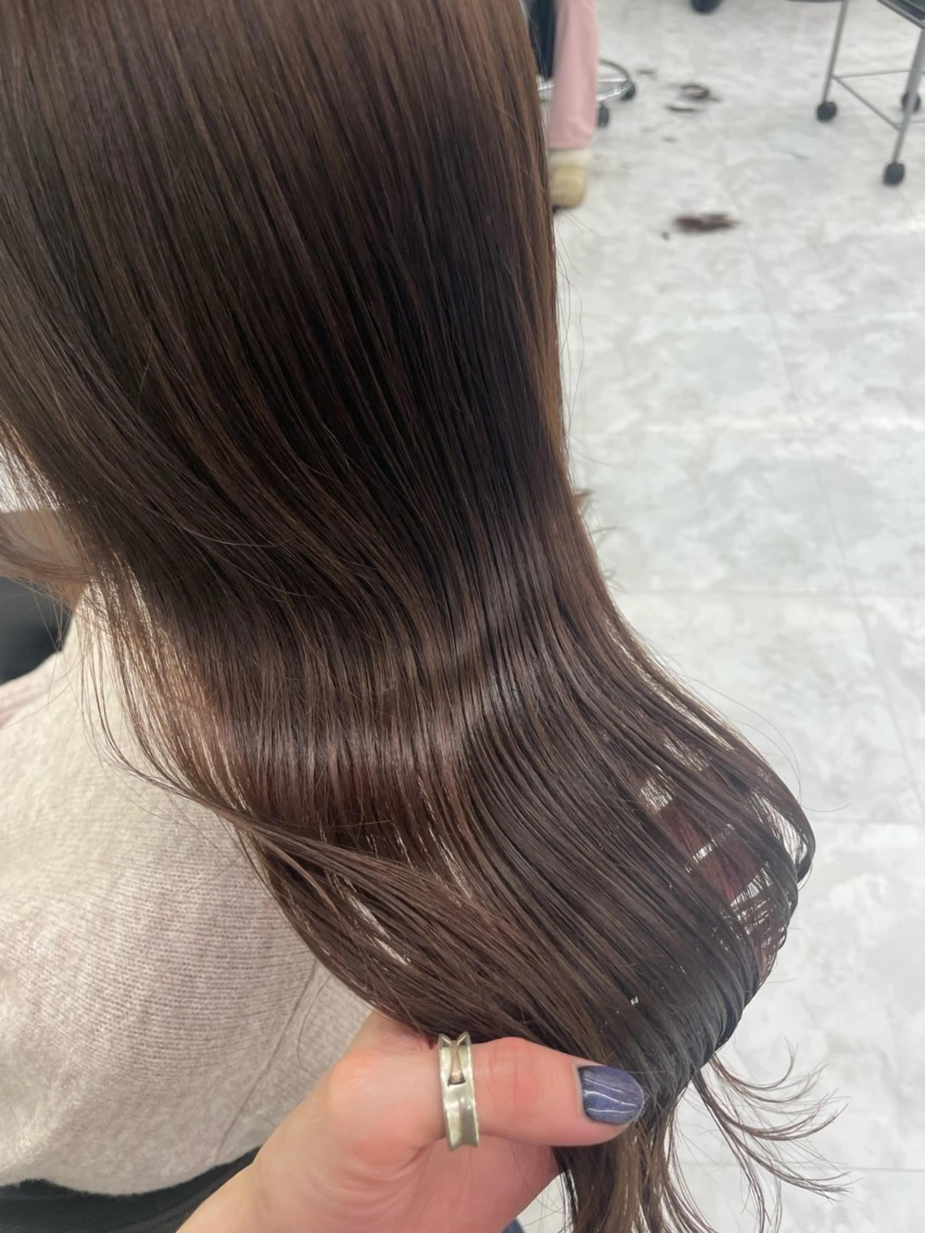 セミロング カラー ヘアアレンジ ヘアカラー 【透明感×レイヤー】 🍃RIKU🍃のヘアスタイル