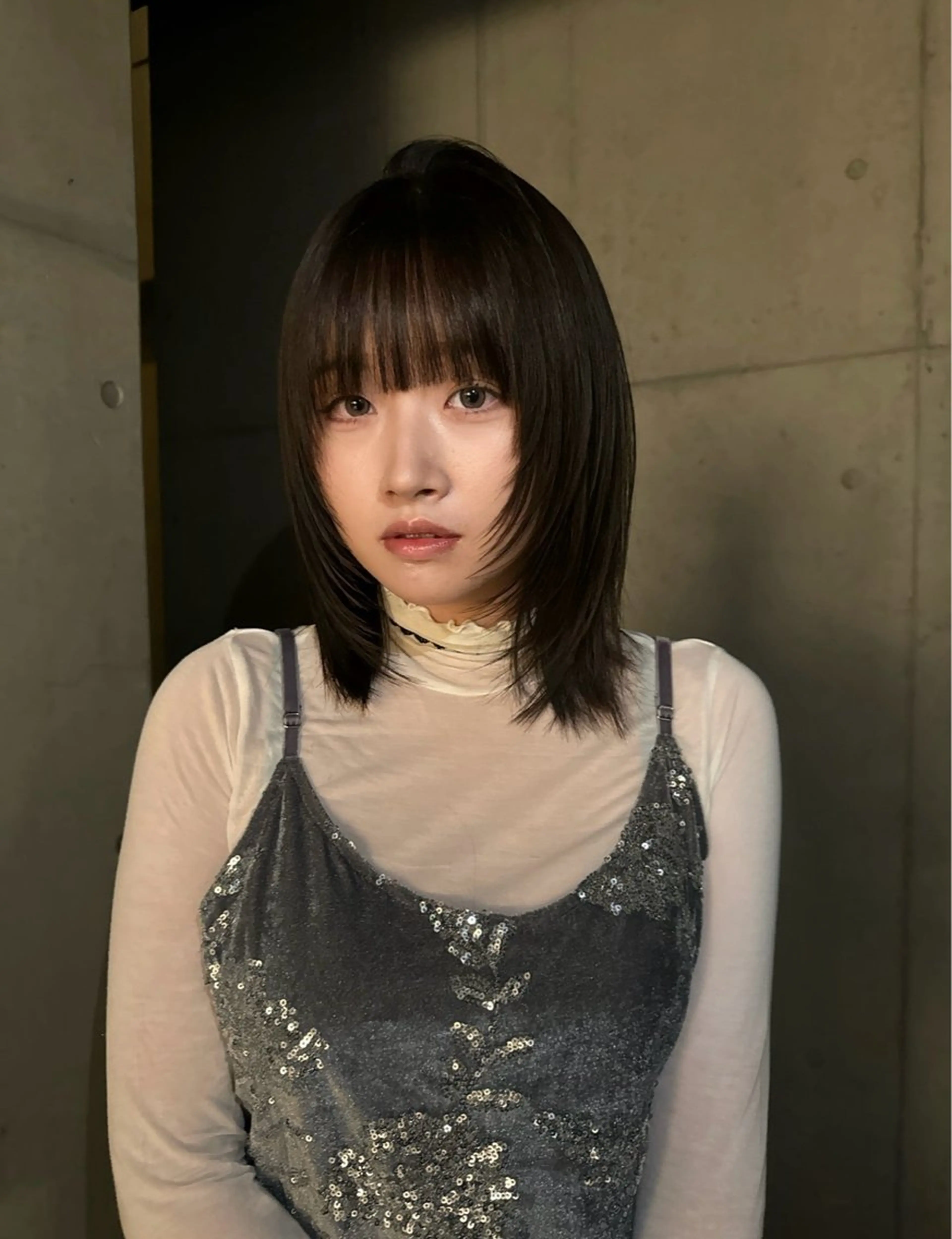 ミディアム カラー カット ヘアカラー だいち/ブリーチ/ レイヤーカットのヘアスタイル