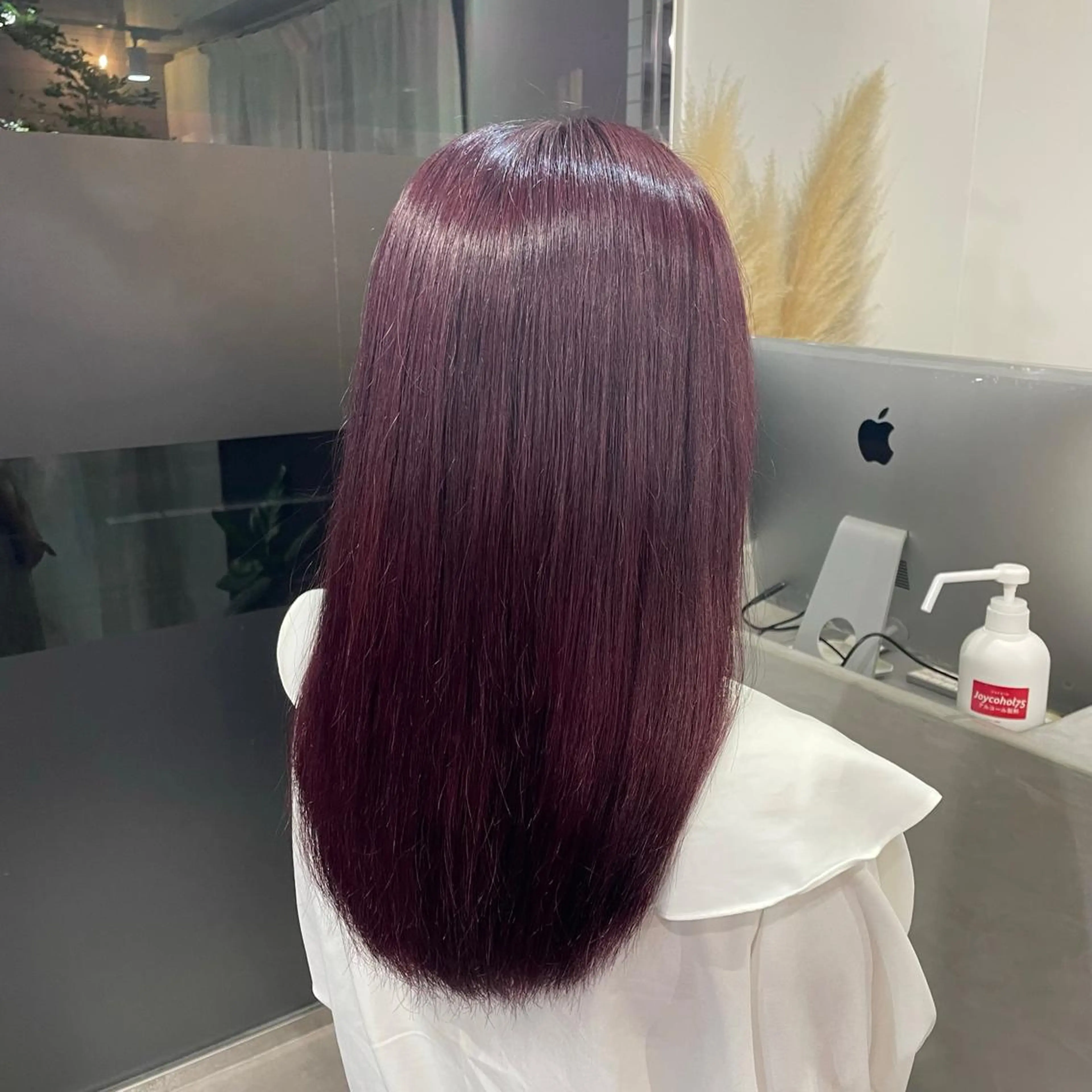 ロング カラー ラベンダーカラー ラベンダーピンク ピンクカラー monami 山本華菜のヘアスタイル