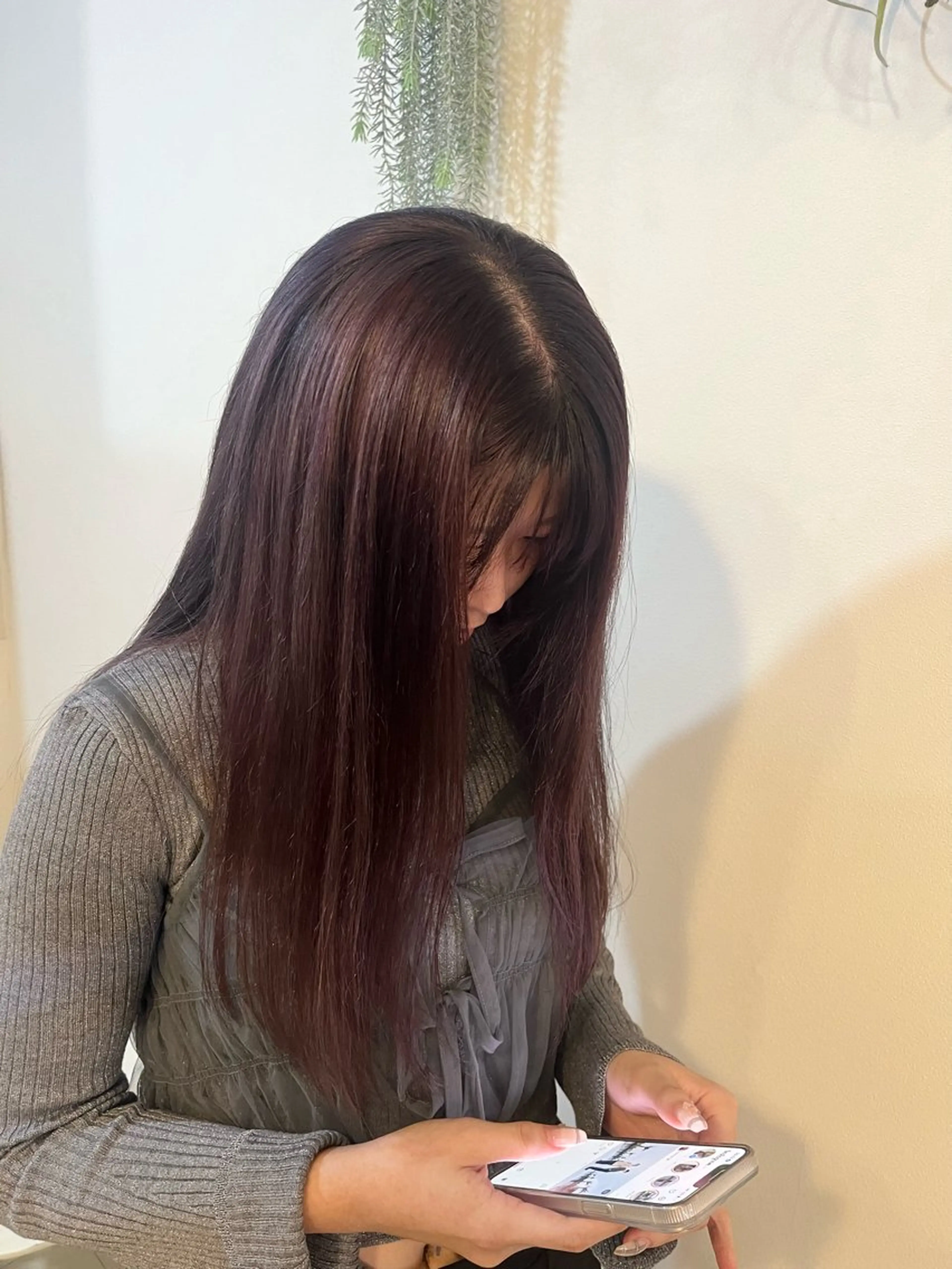 ロング カラー 透明感カラー ラベンダーカラー ラベンダーピンク ピンクカラー Sherry/R 三川町　山本なつみのヘアスタイル