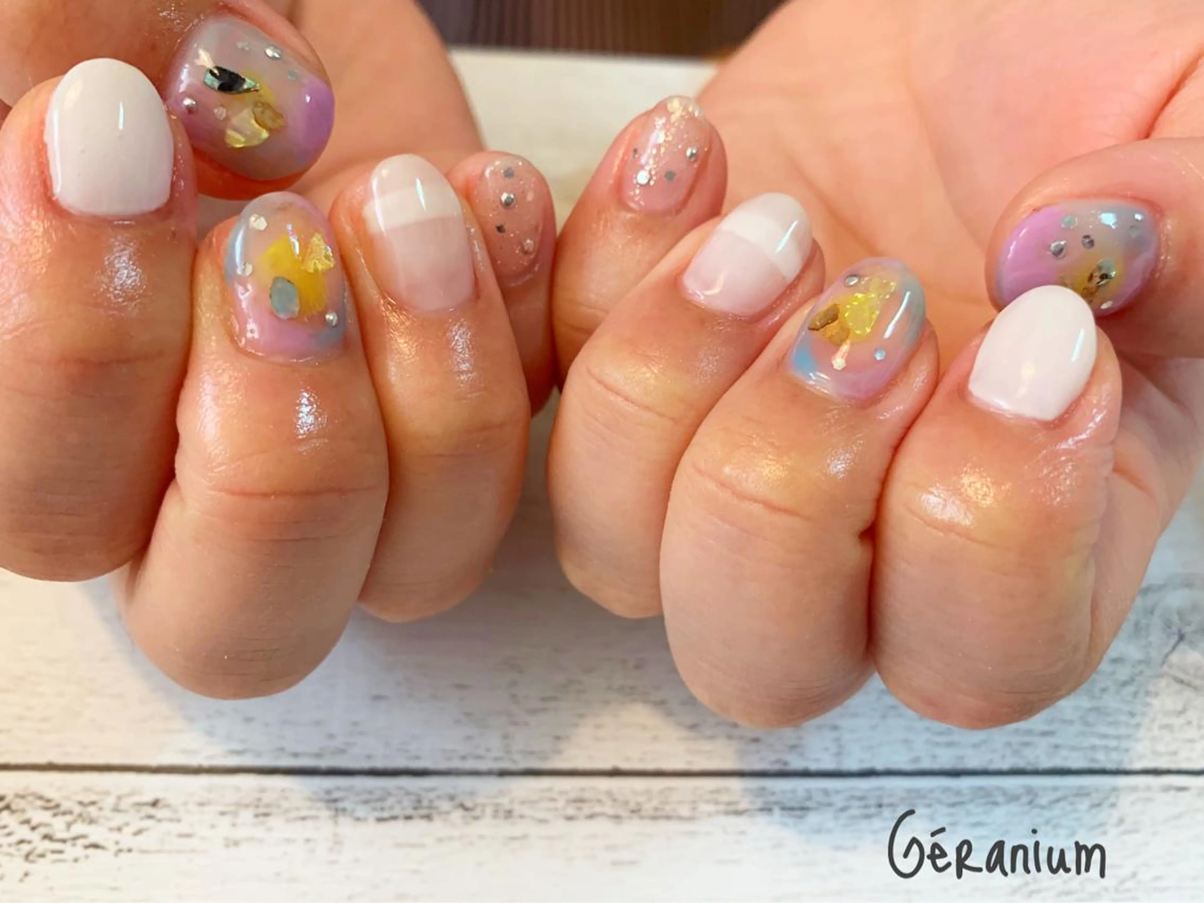 ネイル ハンドネイル GéRanium Harukaのネイルデザイン