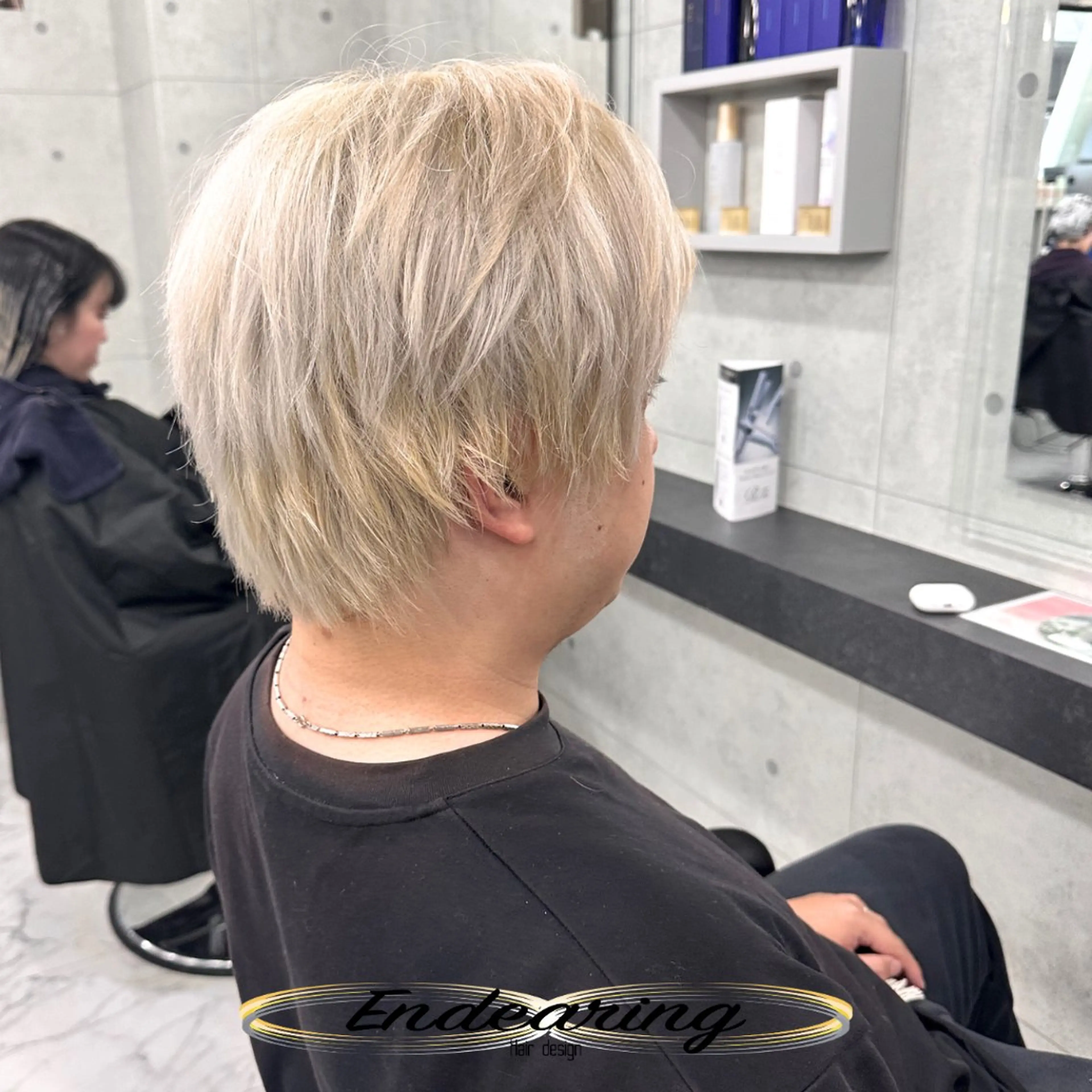 カラー アッシュ ベージュカラー ブリーチ 透明感カラー ハイトーンカラー ヘアカラー Endearing 銀座/レイヤーカットのヘアスタイル