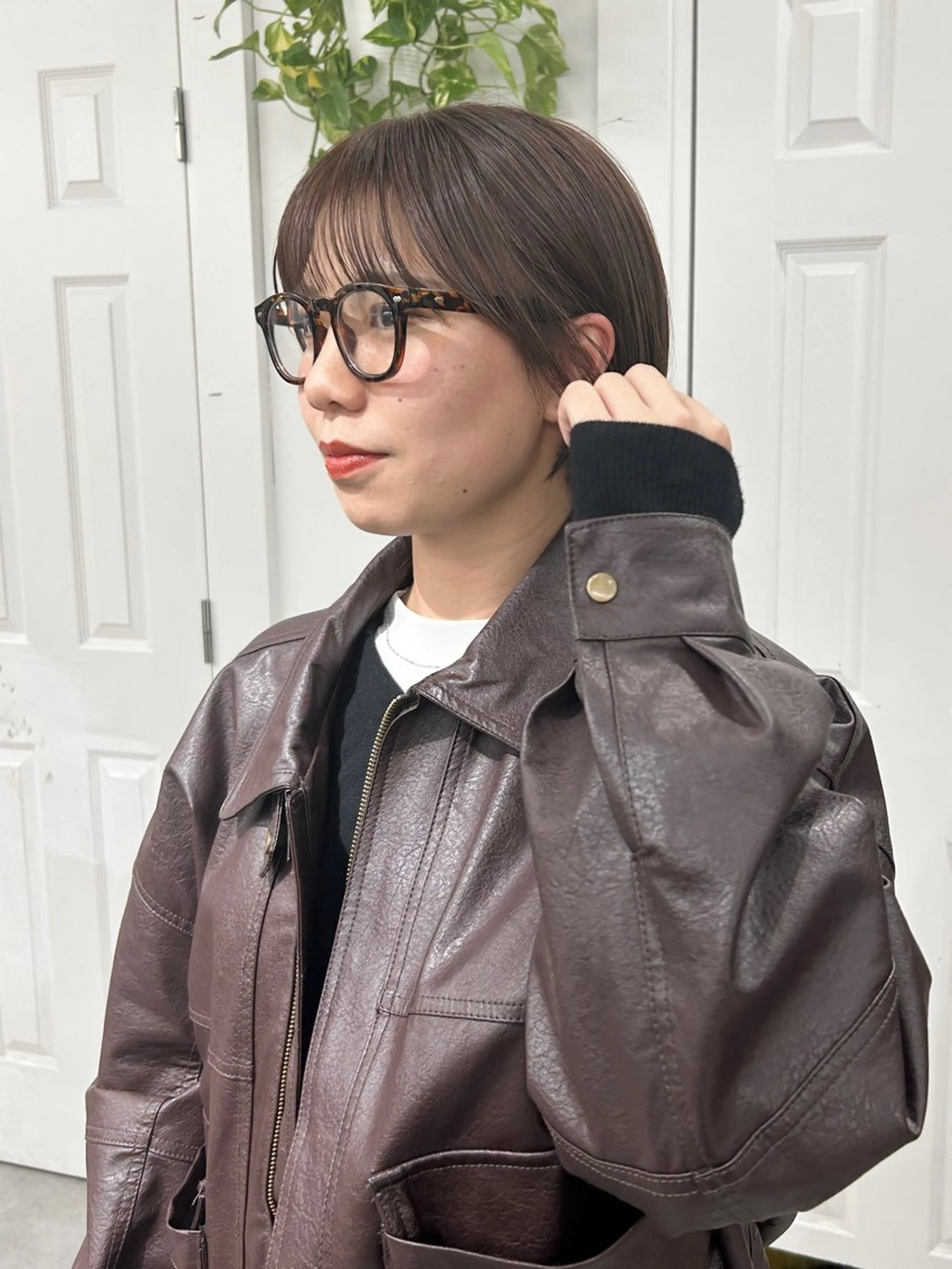 ショート カラー レイヤーボブ/ 艶カラー/サナ🌼のヘアスタイル