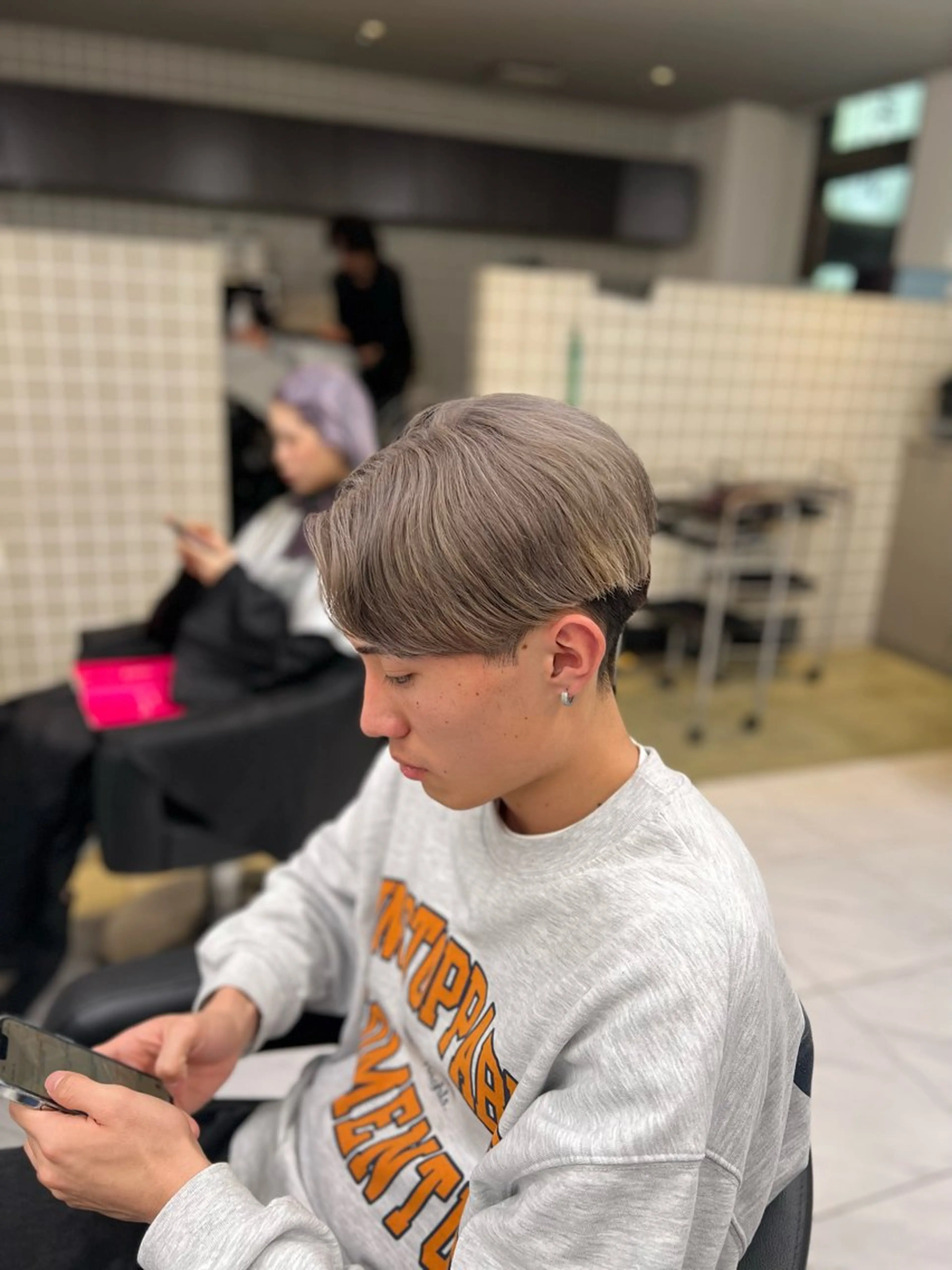 ショート カラー メンズ 透明感×韓流ハイ トーン🫧RYUTAのヘアスタイル