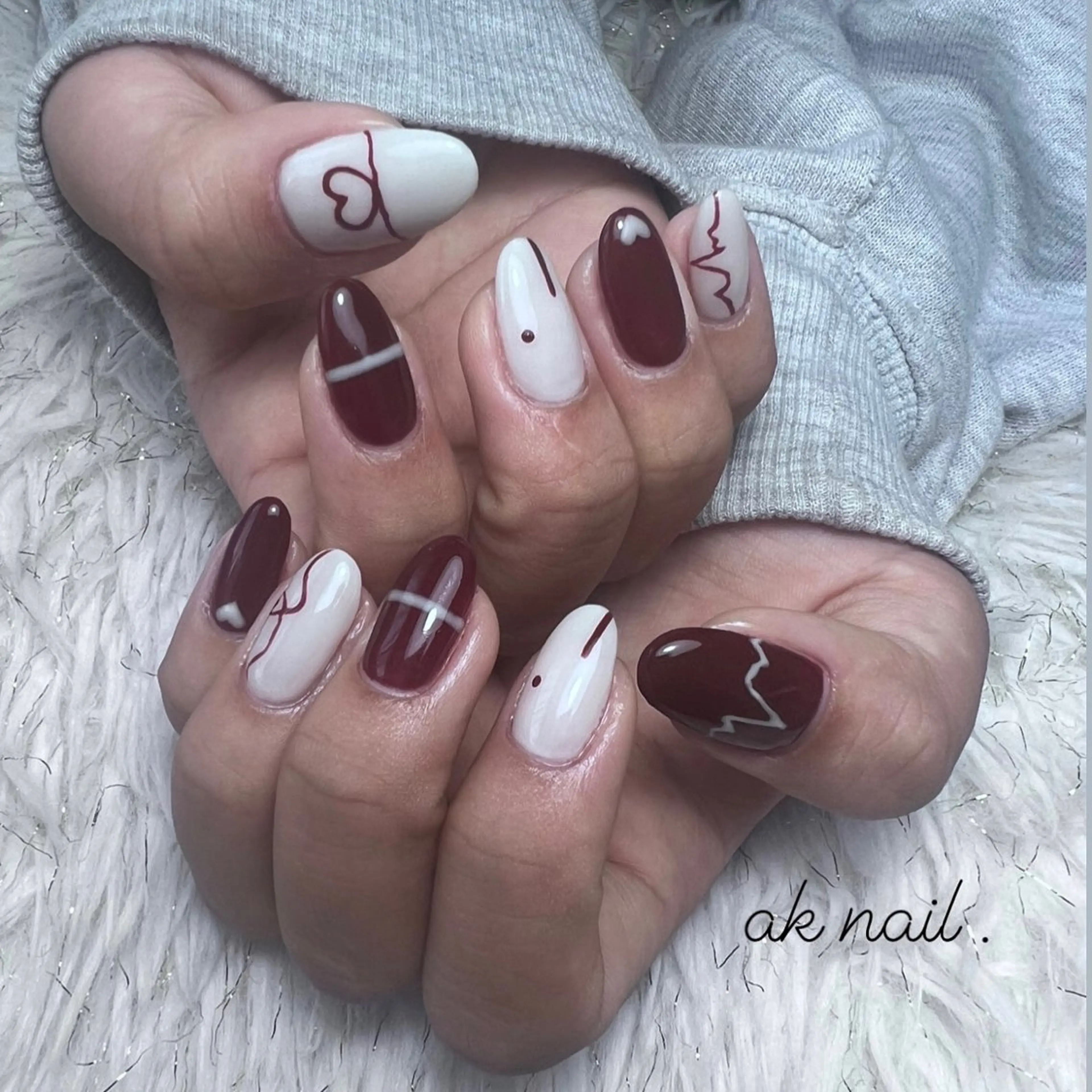 ネイル ハンドネイル ak nail .のネイルデザイン