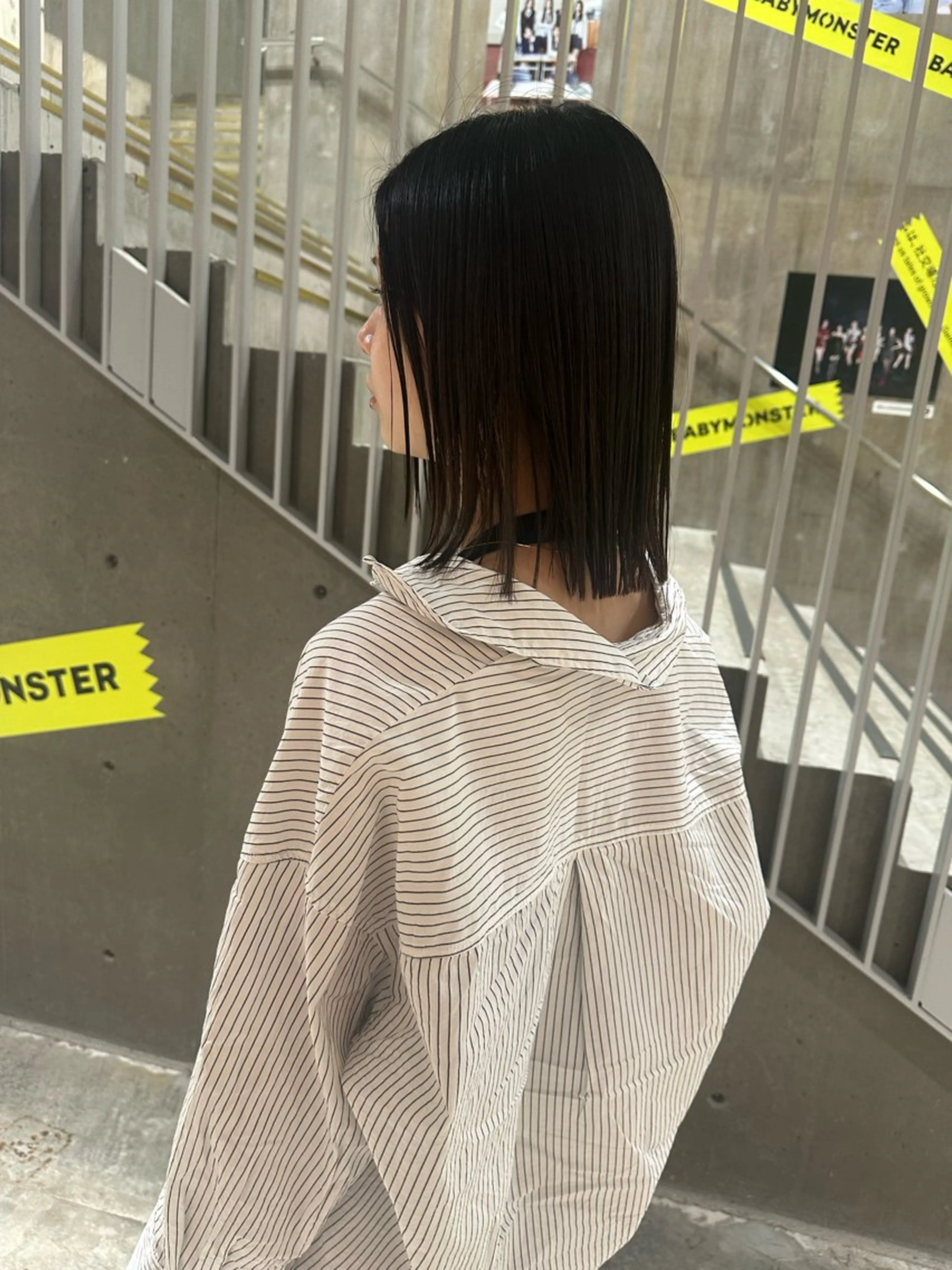 ショート カラー パーマ ヘアアレンジ 切りっぱなしボブ ボブ ストレートパーマ 髪質改善/韓国風 レイヤー/田村祐樹のヘアスタイル