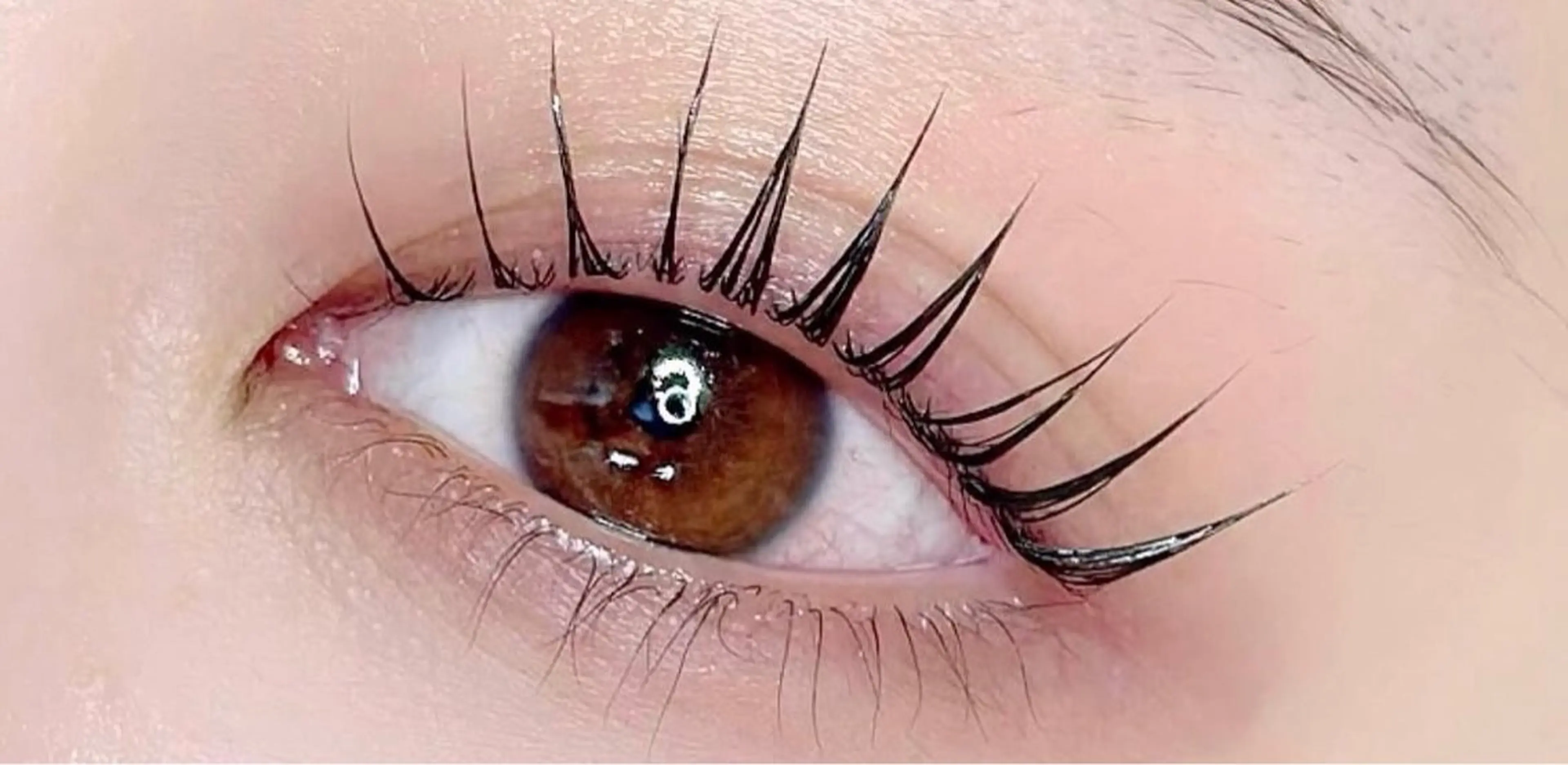 💝 パリジェンヌ+韓国式束感+ブラックティント(マスカラパーマ)の写真