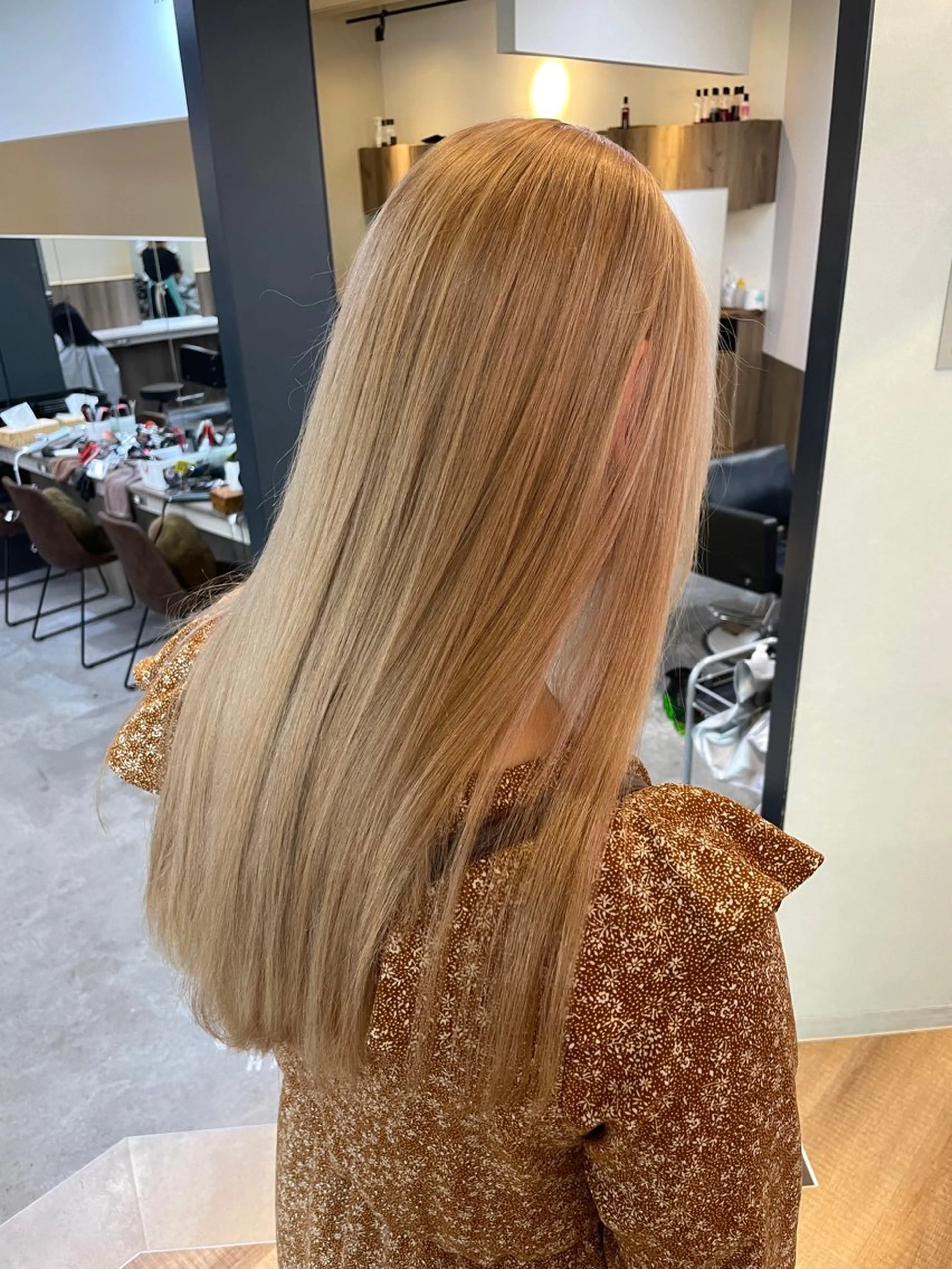 セミロング カラー ヘアカラー トリートメント 16日~benji 福間店です　長木のヘアスタイル