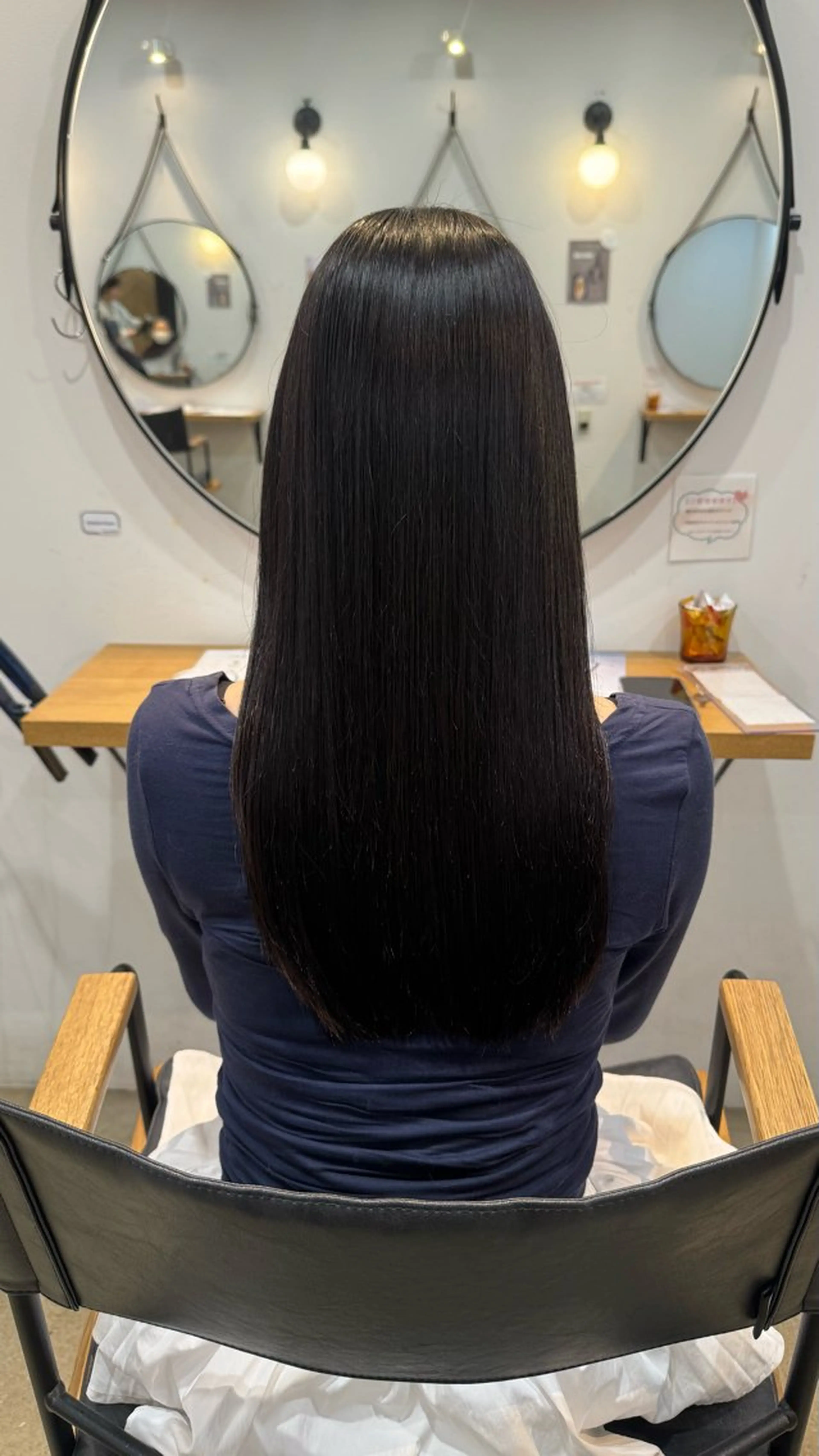 ロング 酸性ストレート 縮毛矯正 梅田Lolonois miuのヘアスタイル