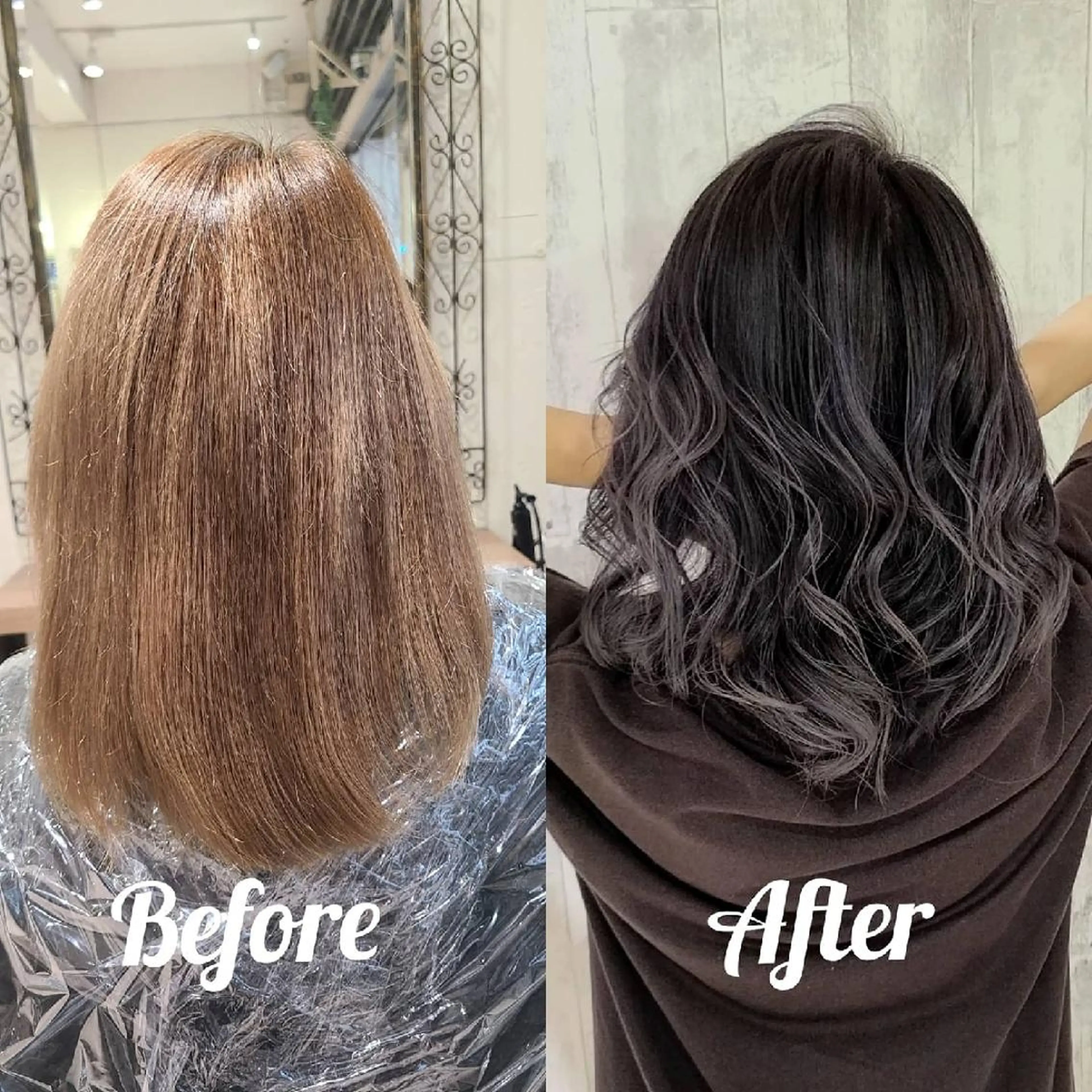 ミディアム カラー バレイヤージュ/ ハイライト/大内格のヘアスタイル