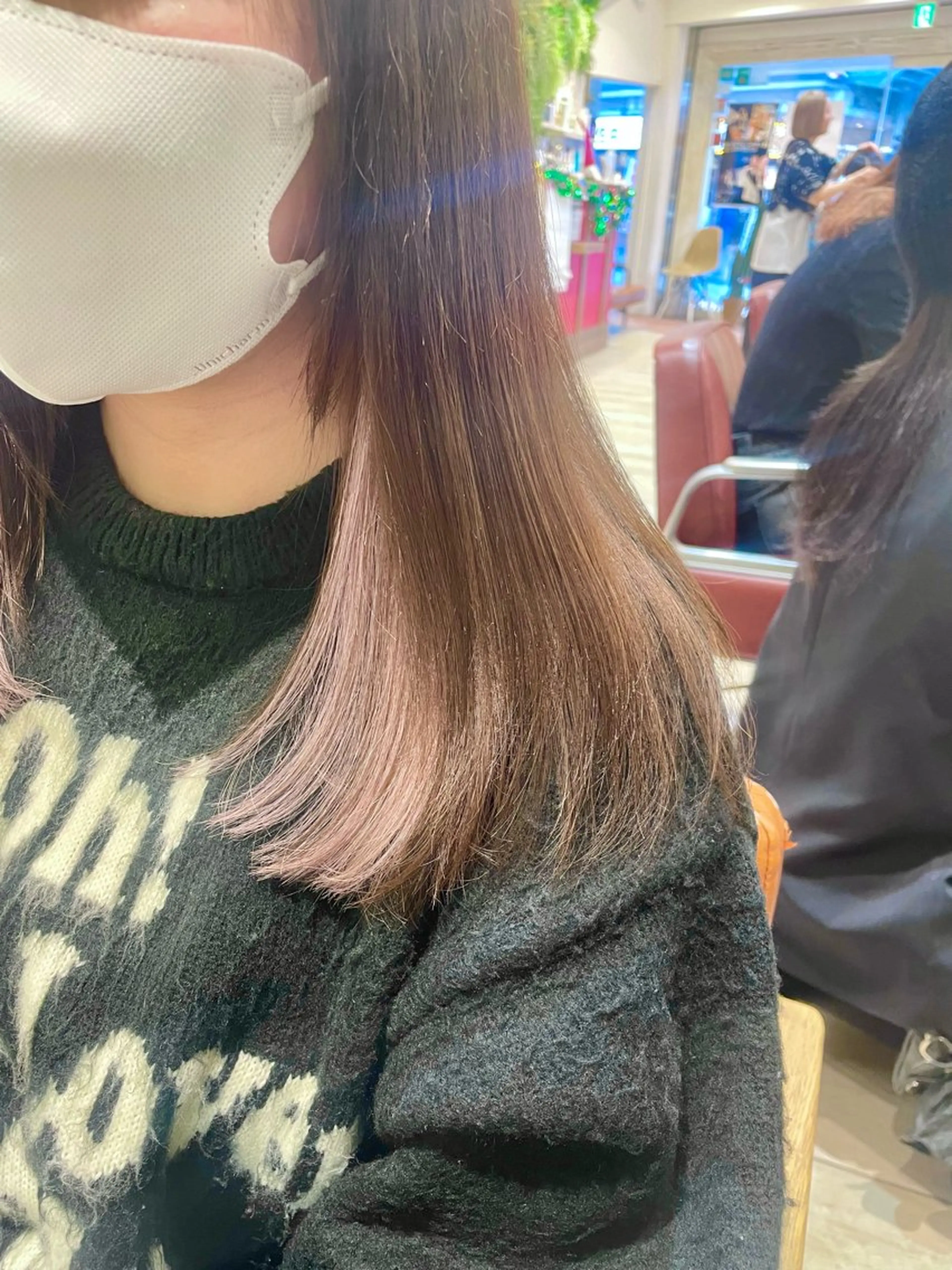 ミディアム エクステ エクステ 横浜パーマ🌐メンズ 暖色カラーもえかのヘアスタイル