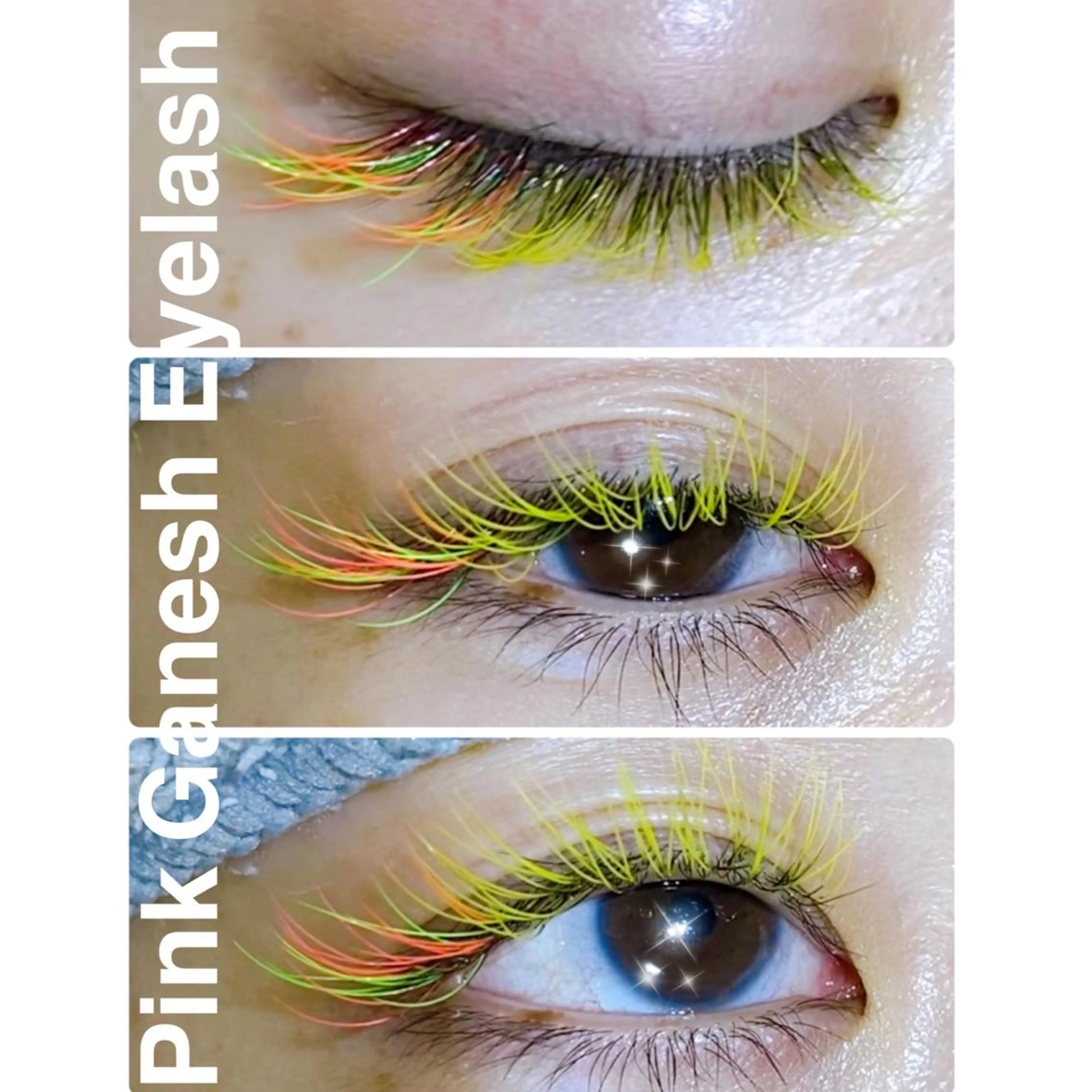 マツエク・マツパ カラーマツエク Pinkganesh Eyelashのマツエク・マツパデザイン