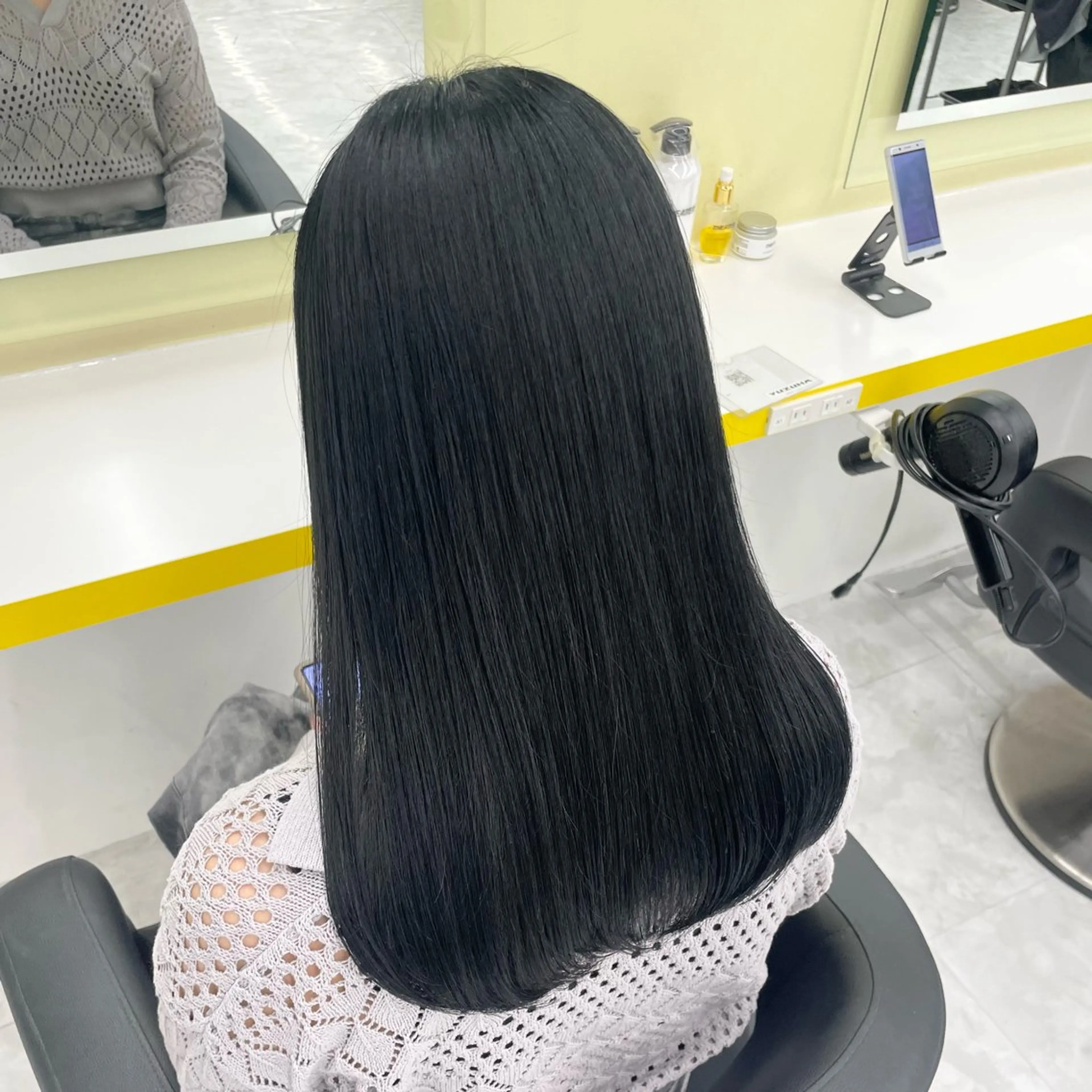 ロング カラー ヘアカラー トリートメント ヘッドスパ ヘアセット 🦋色落ち綺麗カラー メンズYUZU🦋‪のヘアスタイル