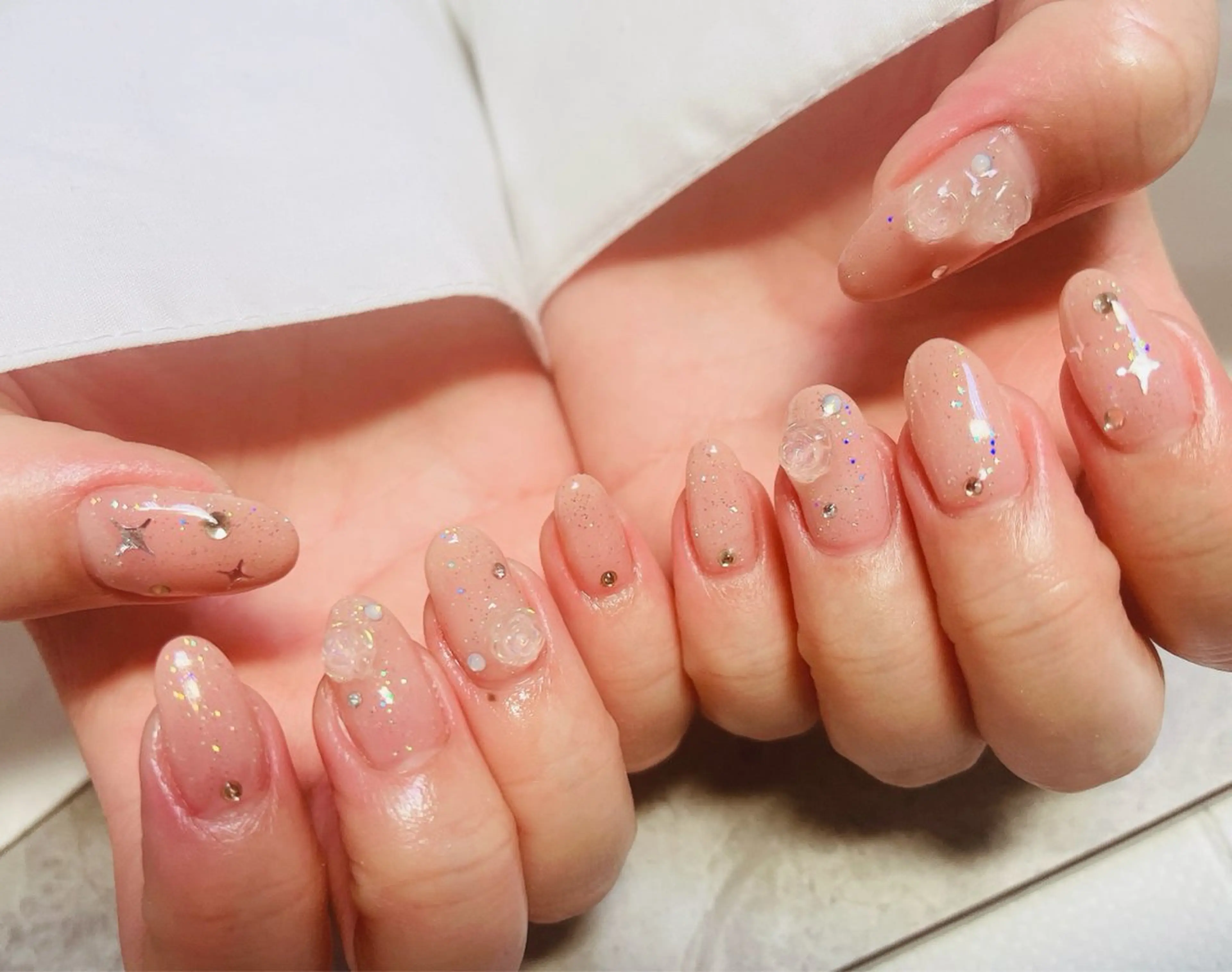 ネイル オフィスネイル ハンドネイル ハンドケア ベテランネイル cnc  nailのネイルデザイン