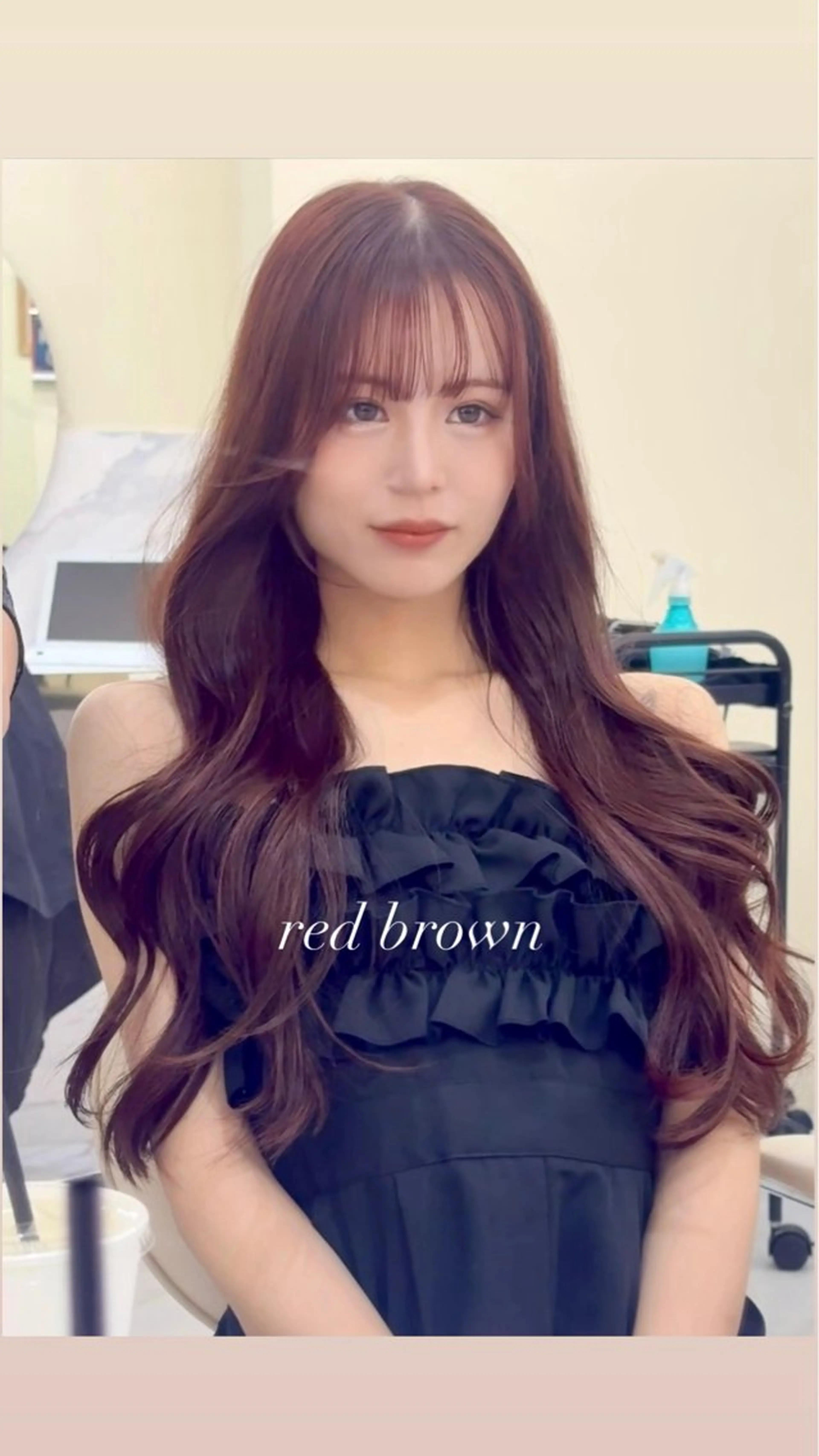 ロング カラー ヘアアレンジ 透明感カラー 顔周りカット レイヤーカット カット ヘアカラー トリートメント レイヤーカット🤍 RINAのヘアスタイル