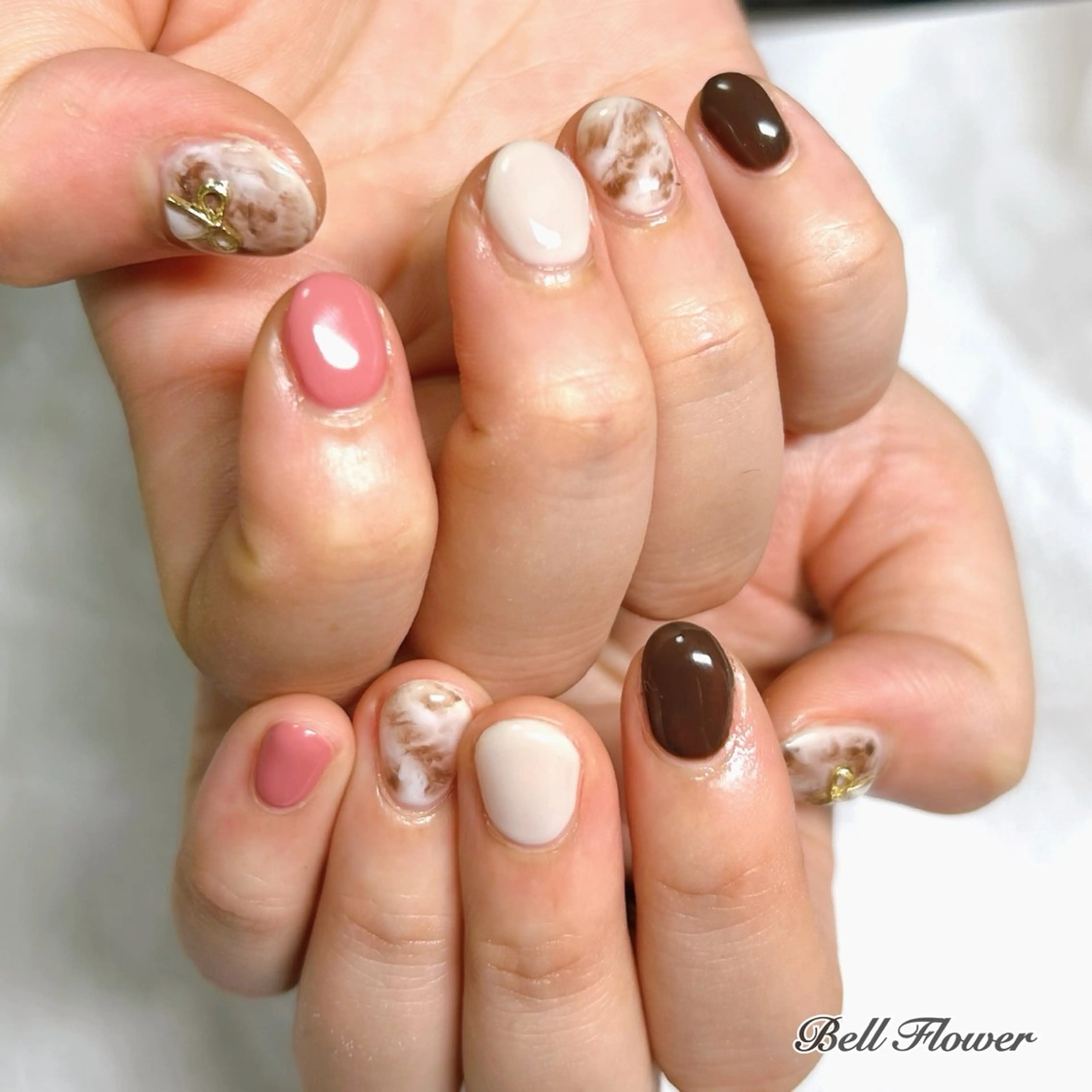ネイル ハンドネイル Bell Flowerのネイルデザイン