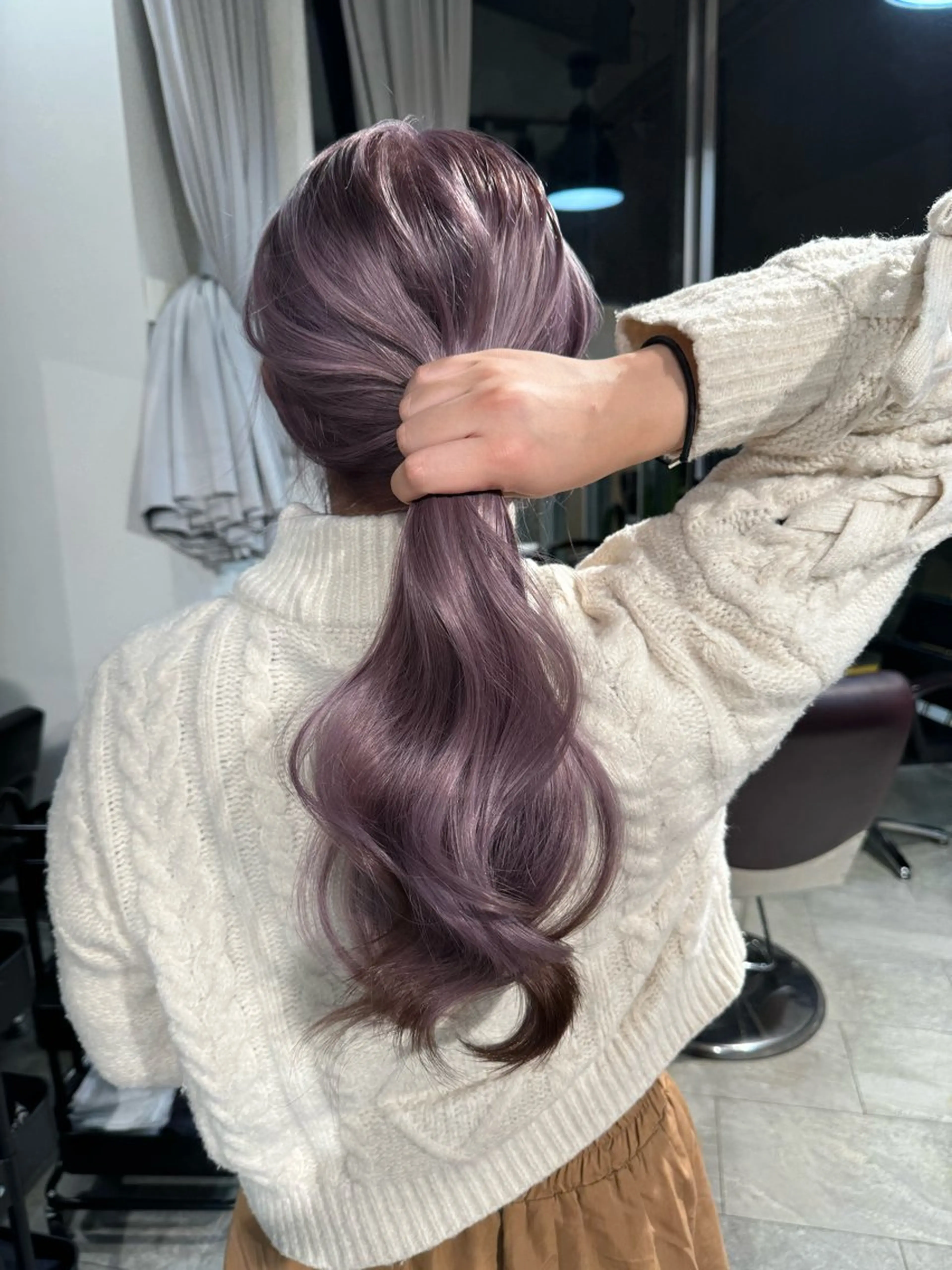 ロング カラー カット ヘアカラー トリートメント ヘアセット 💜ハイトーン💛 マジカルかいちゃんのヘアスタイル