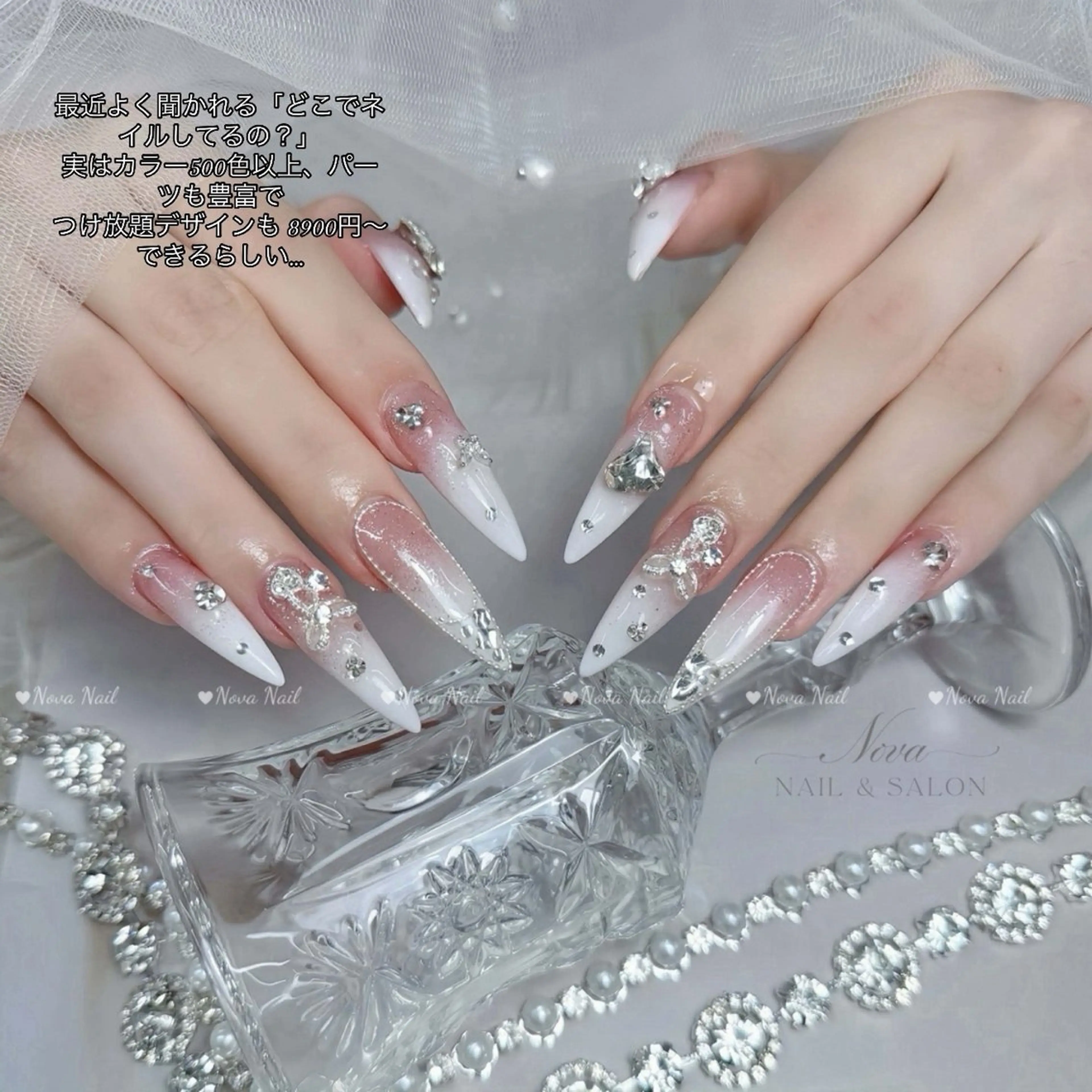 ネイル ハンドネイル ハンドケア Nova Nail Nambaのネイルデザイン