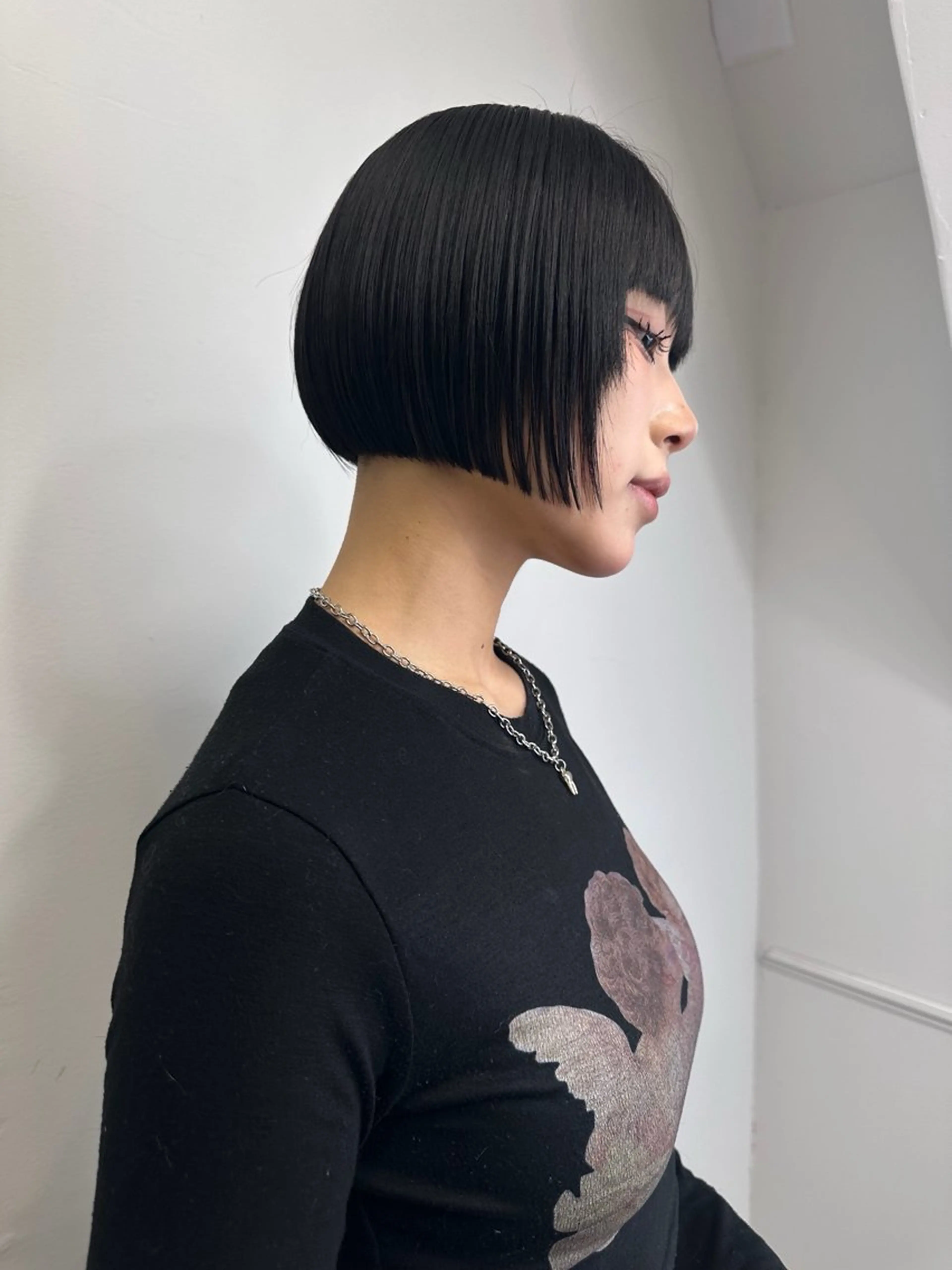 ショート カラー カット トリートメント 縮毛矯正×ボブ職人 【圧倒的朝楽ボブ】のヘアスタイル