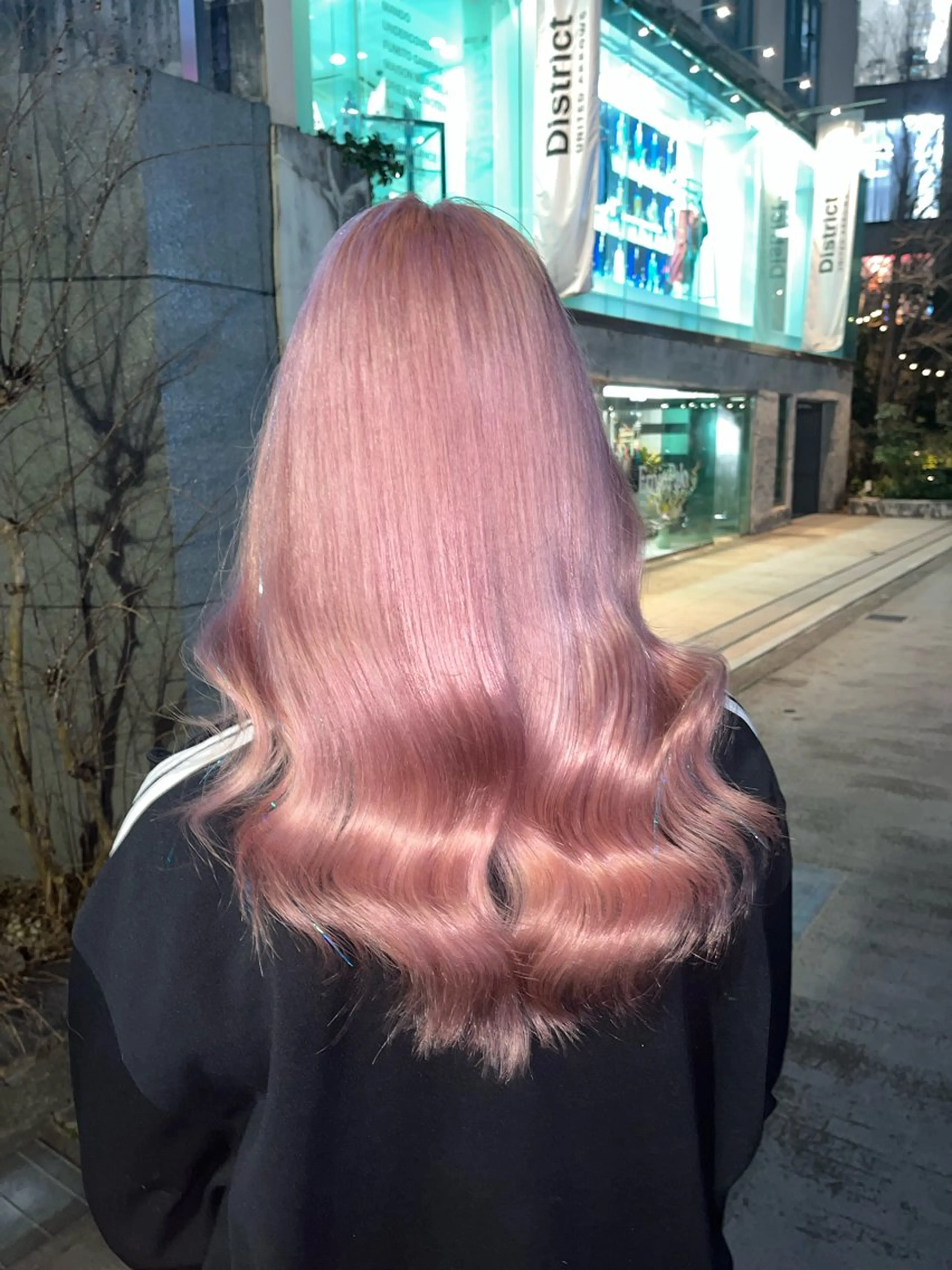 セミロング カラー ヘアアレンジ カット ヘアカラー トリートメント ヘアセット 🩶【推しハイトーン 】yuzu🩶のヘアスタイル