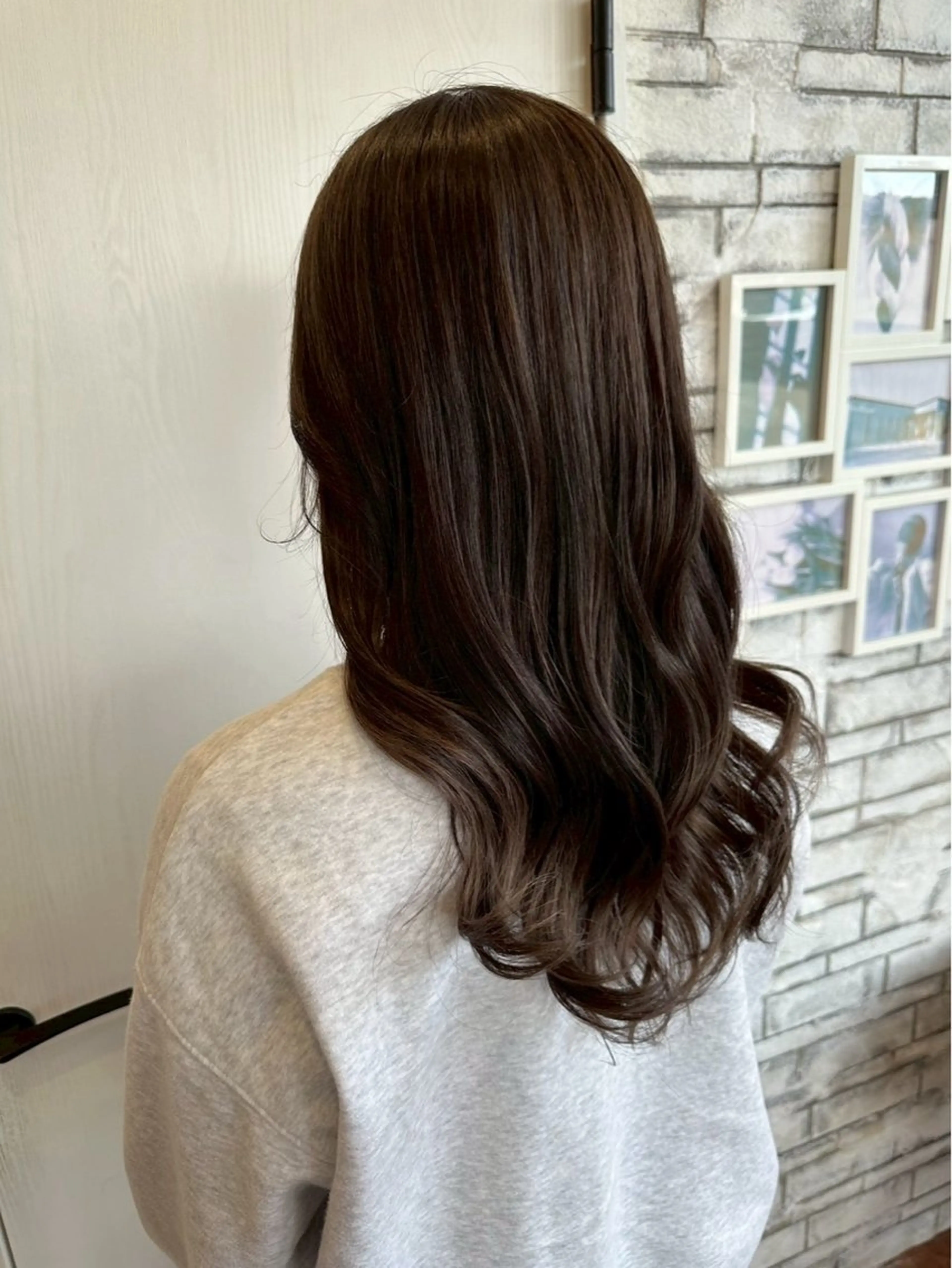 セミロング りな/ツヤカラー/ 豊橋美容院のヘアスタイル