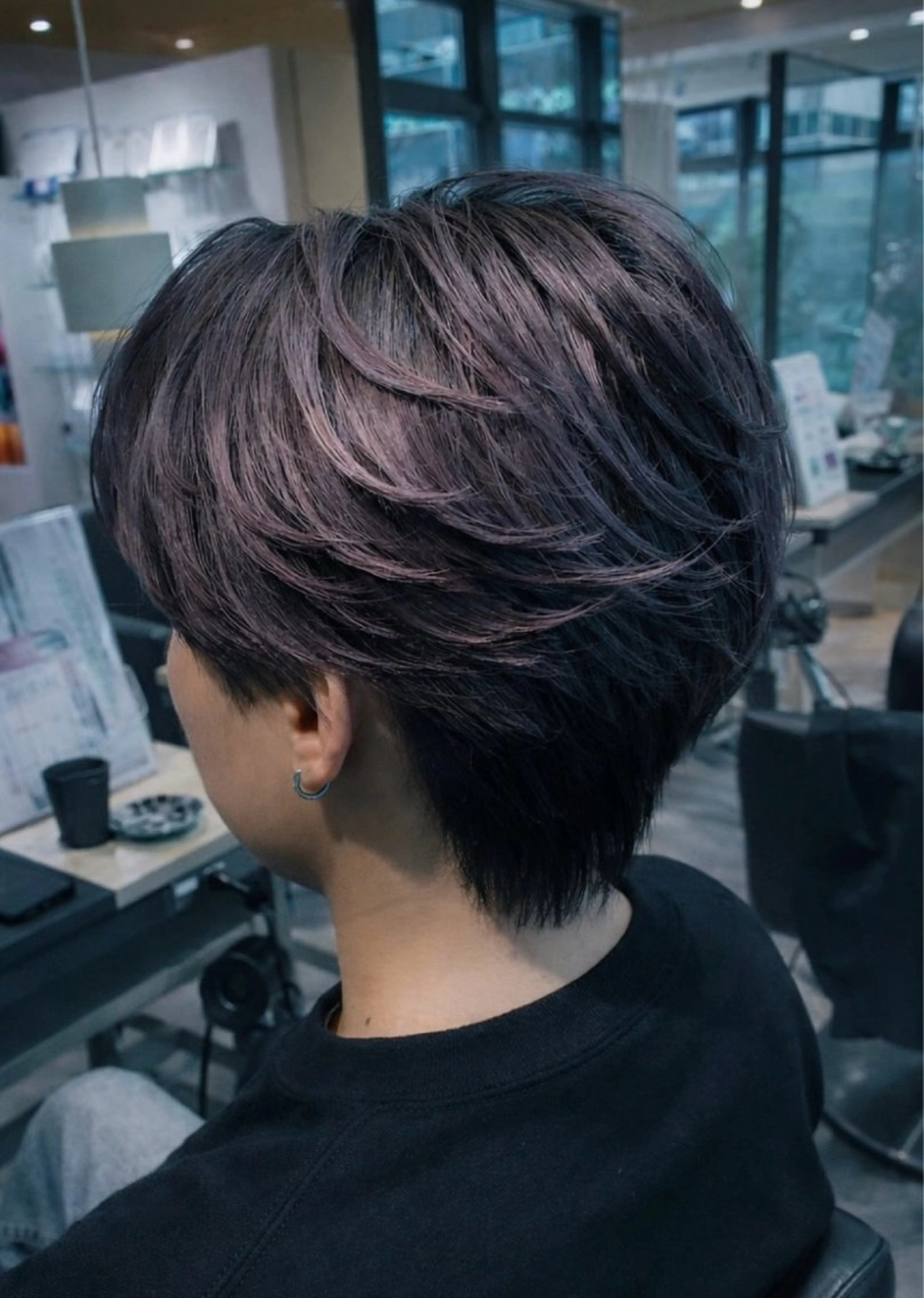 ショート カラー メンズ特化/フェザー /パーマ/伊勢元のヘアスタイル