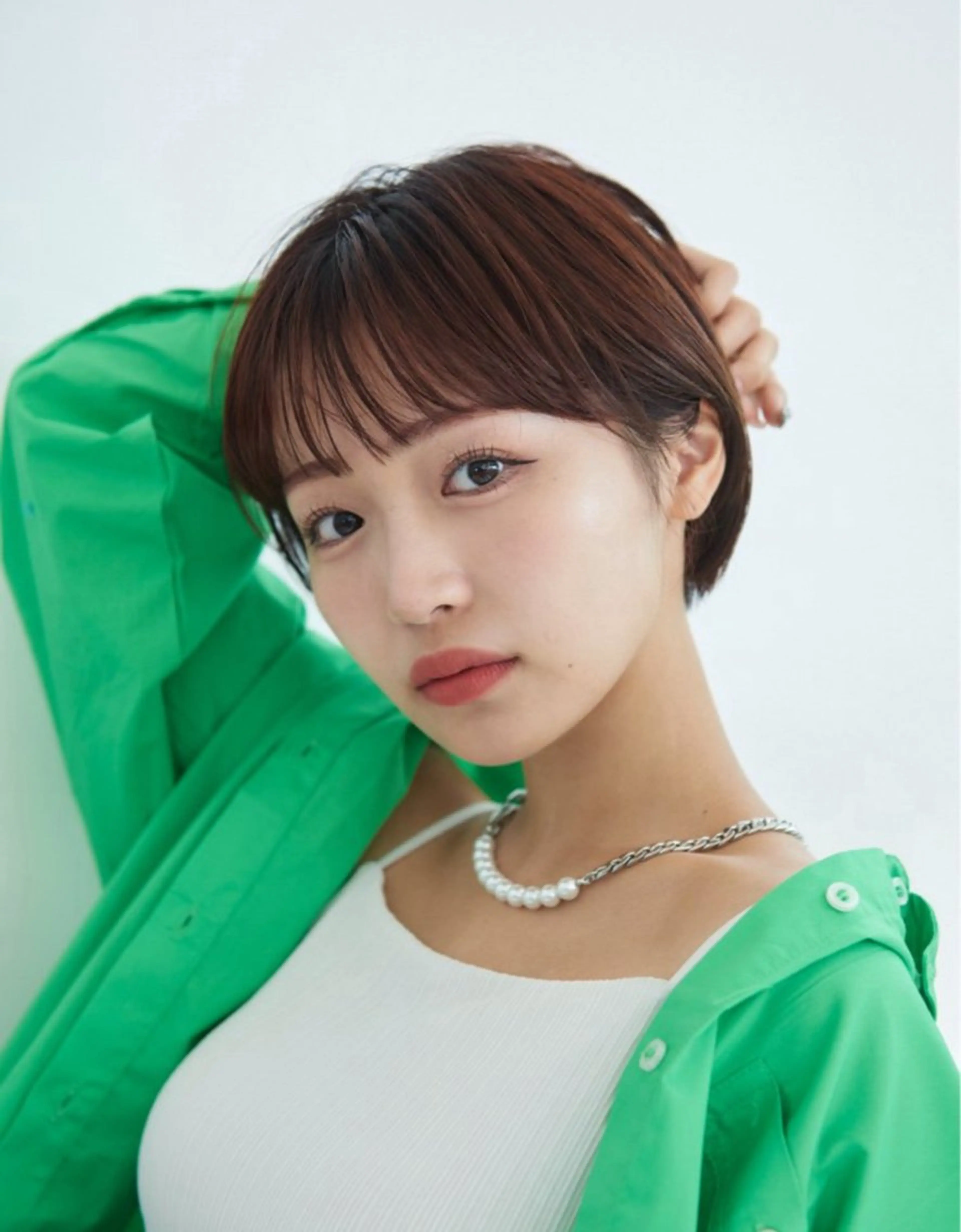 ショート カット ヘアカラー トリートメント 恵比寿韓国レイヤー× 艶透明感カラー大場のヘアスタイル