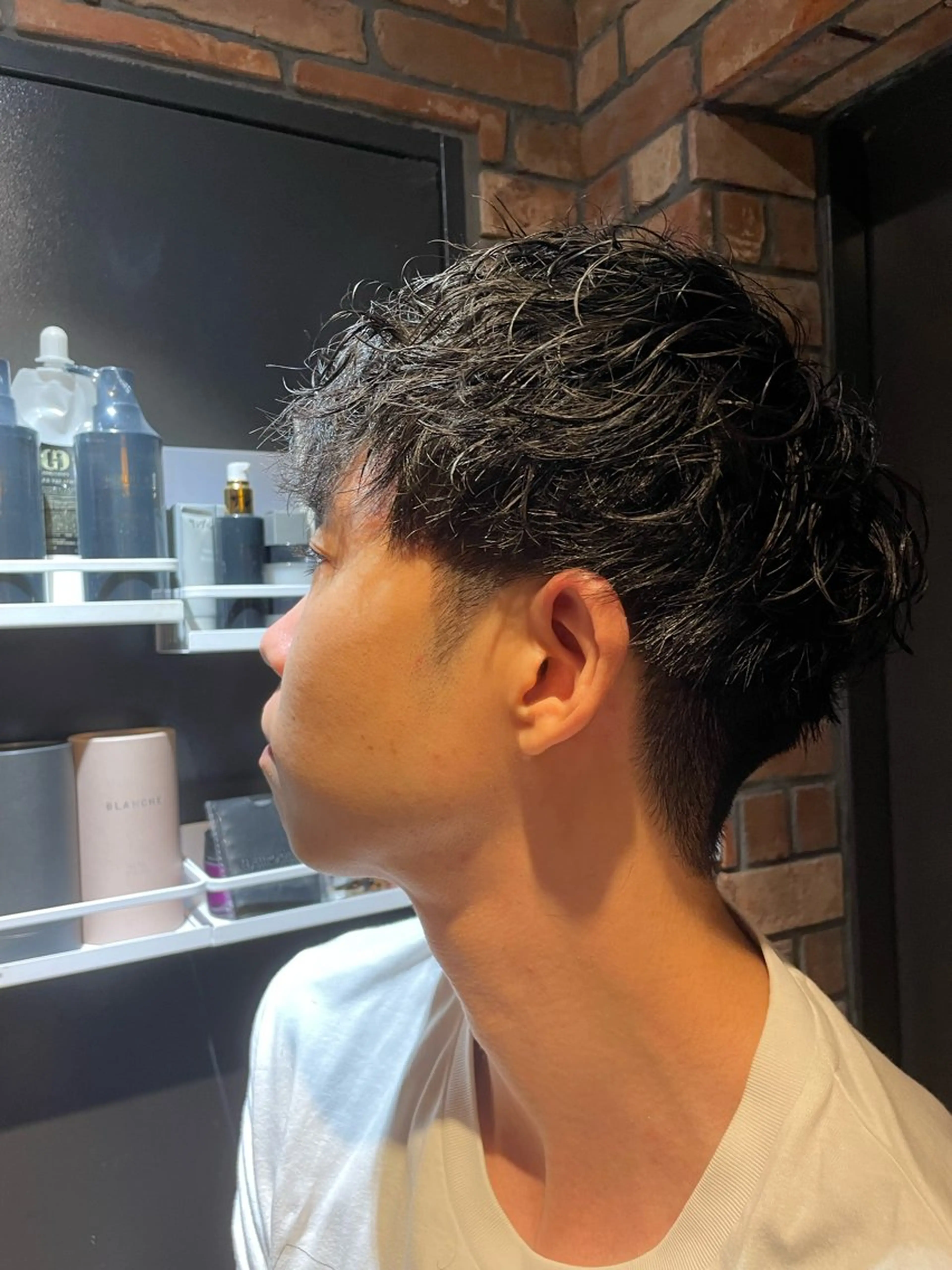 パーマ 京都フェードカット 田嶋勇祐のヘアスタイル