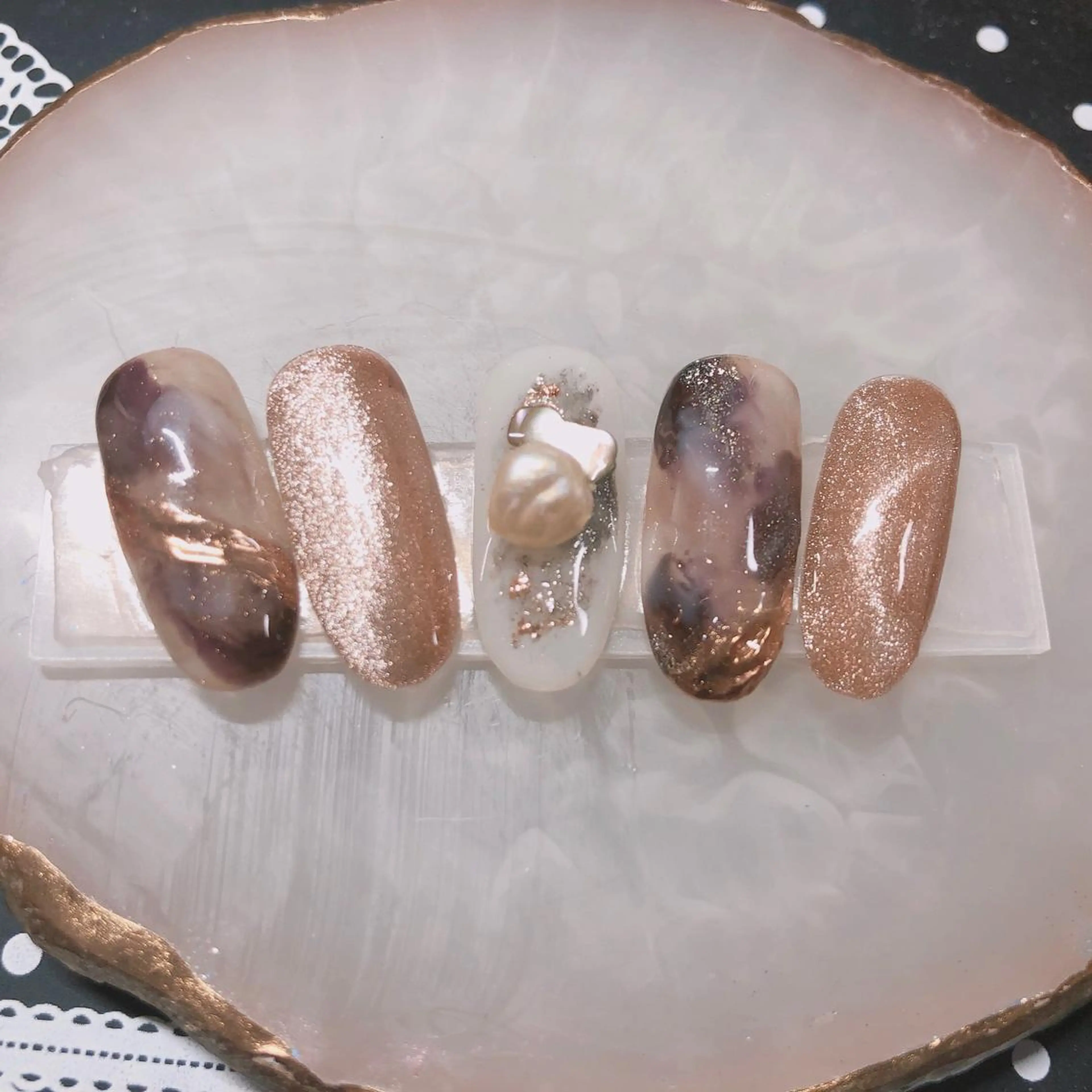 ネイル ニュアンスネイル 奥園 良恵のネイルデザイン