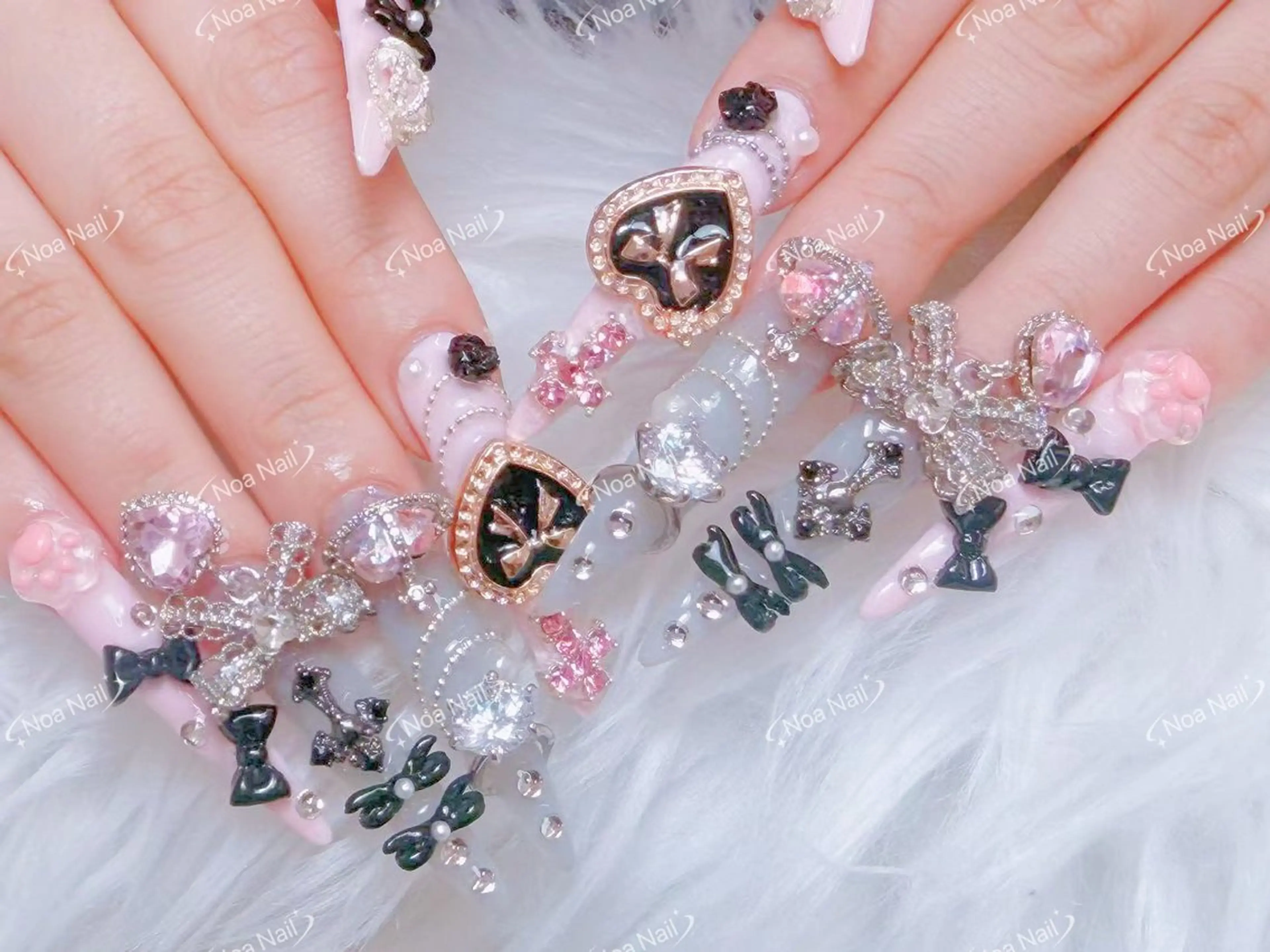 ロング ハンドネイル Noa Nail みつきのネイルデザイン